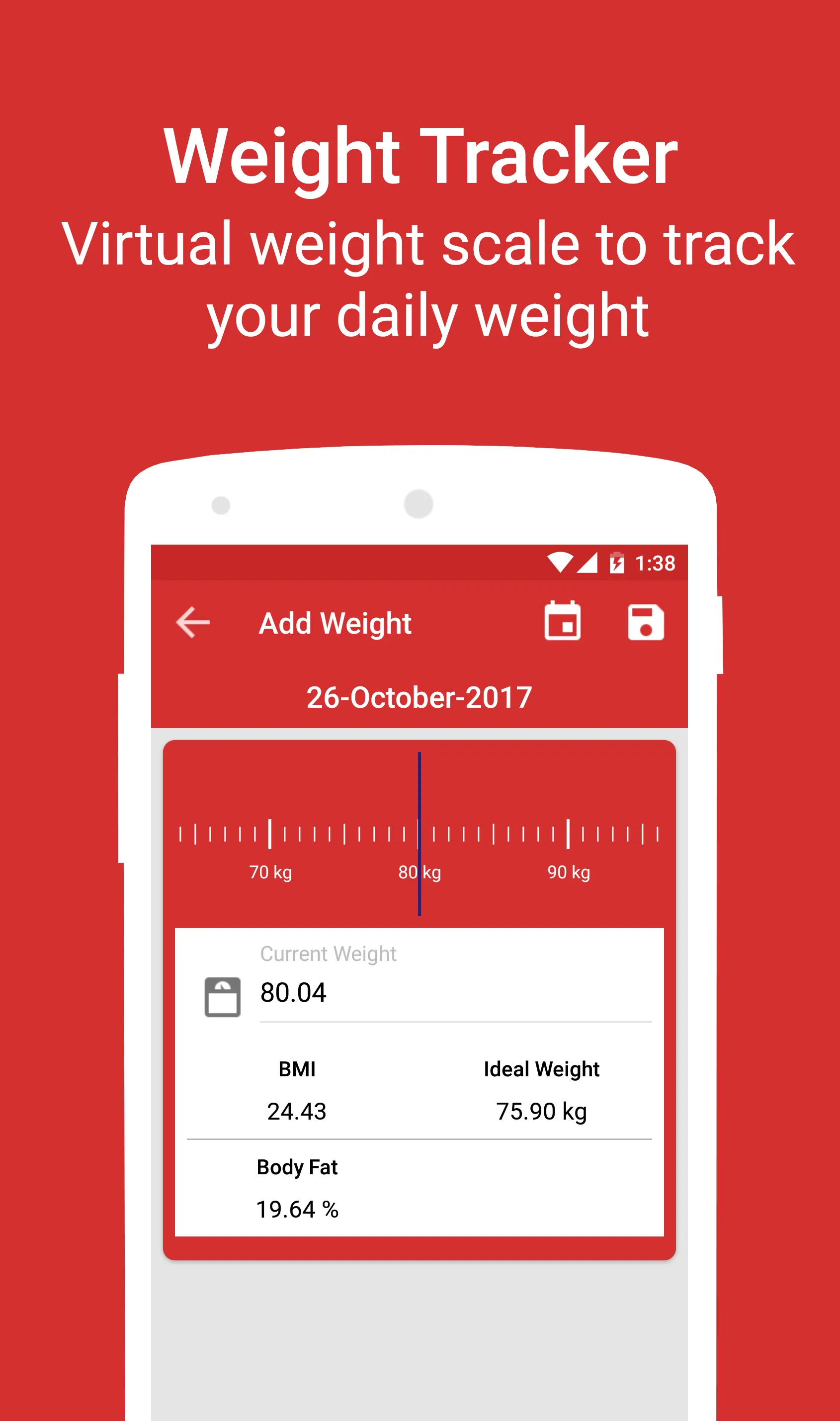 BMI Calculator Weight Tracker | Indus Appstore | Screenshot