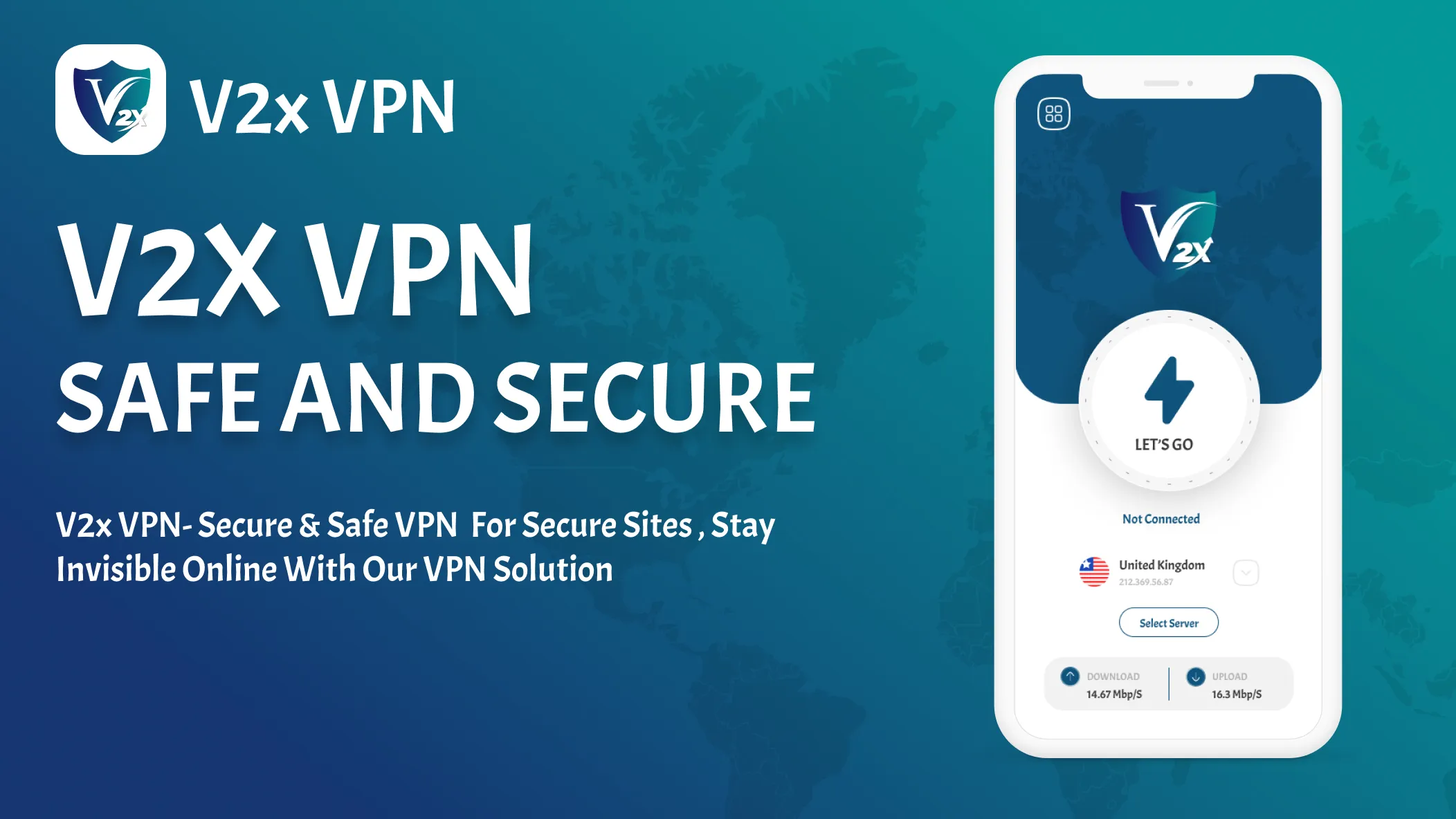 V2xVPN: Fast & Secure VPN | Indus Appstore | Screenshot