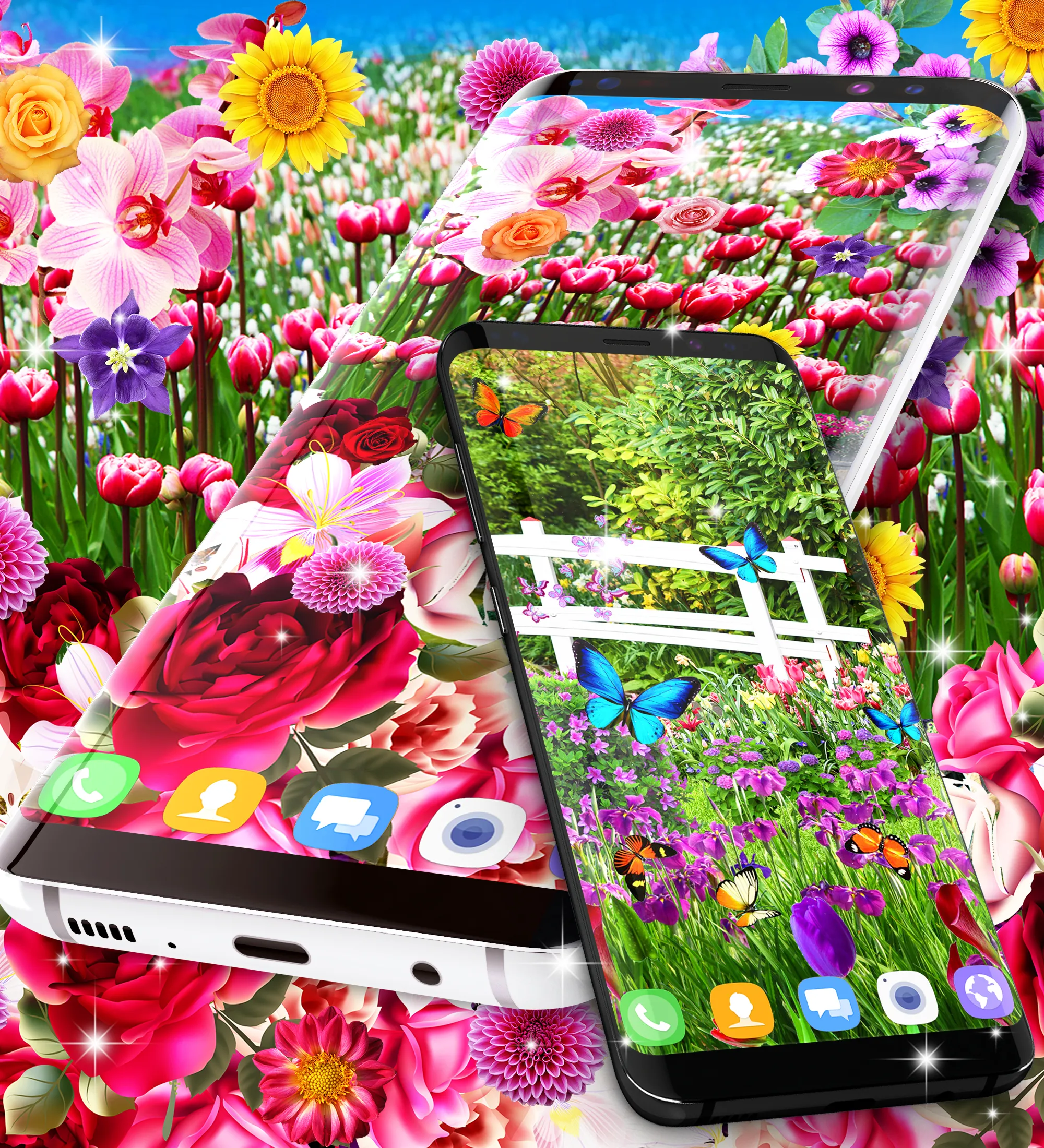 Flower garden live wallpaper | Indus Appstore | Screenshot