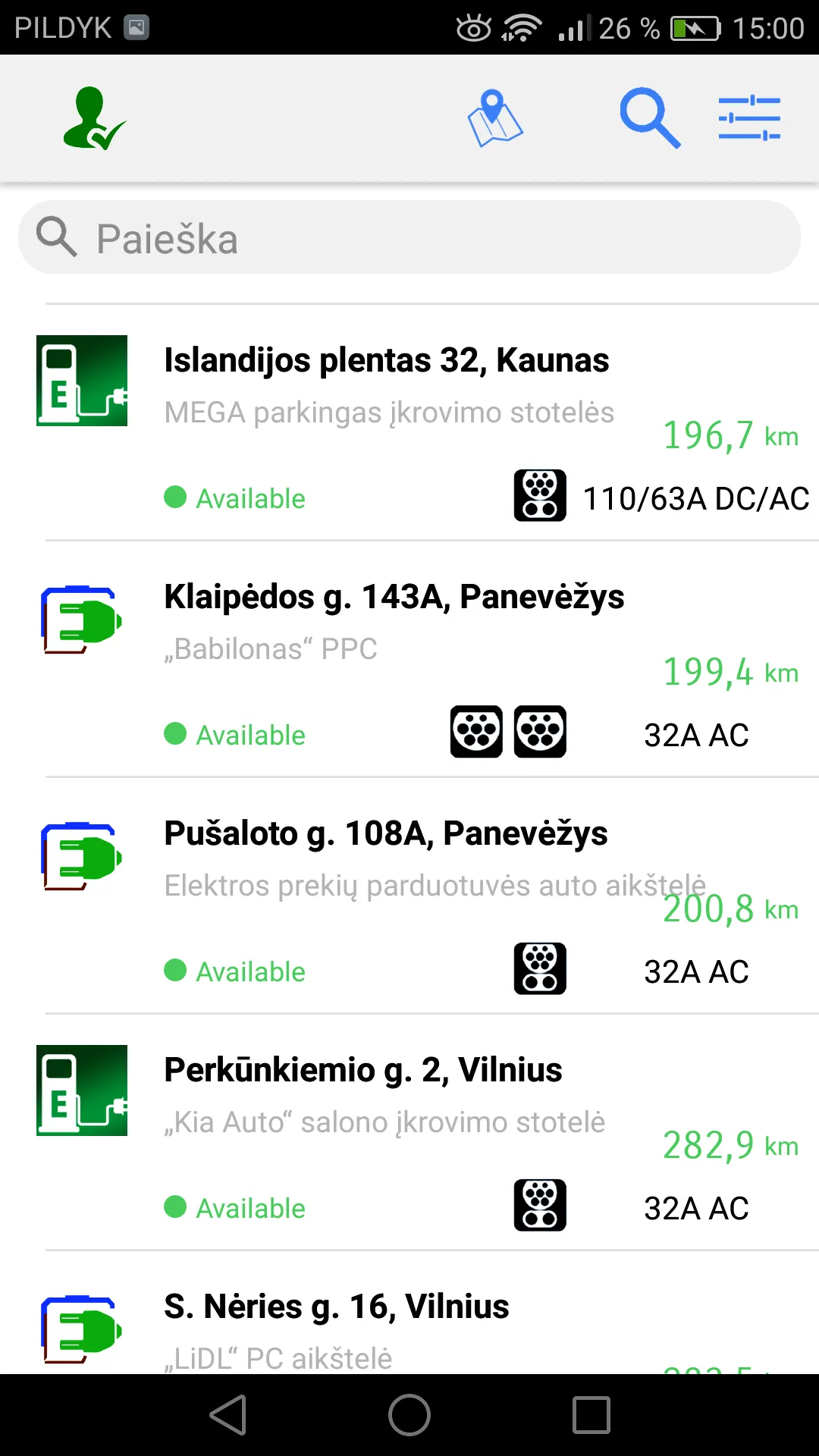 elektromobilių autoPilDYK | Indus Appstore | Screenshot