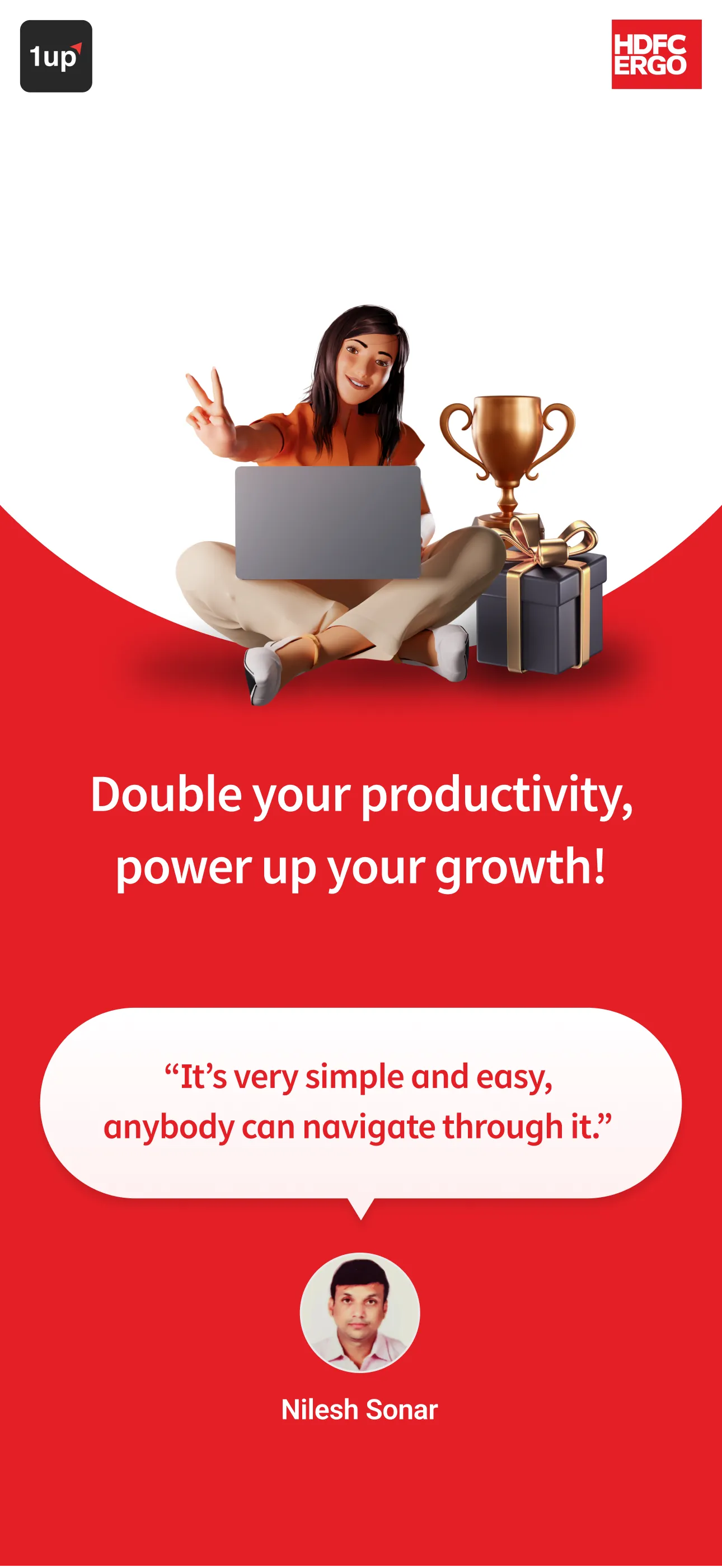 1UP by HDFC ERGO | Indus Appstore | Screenshot