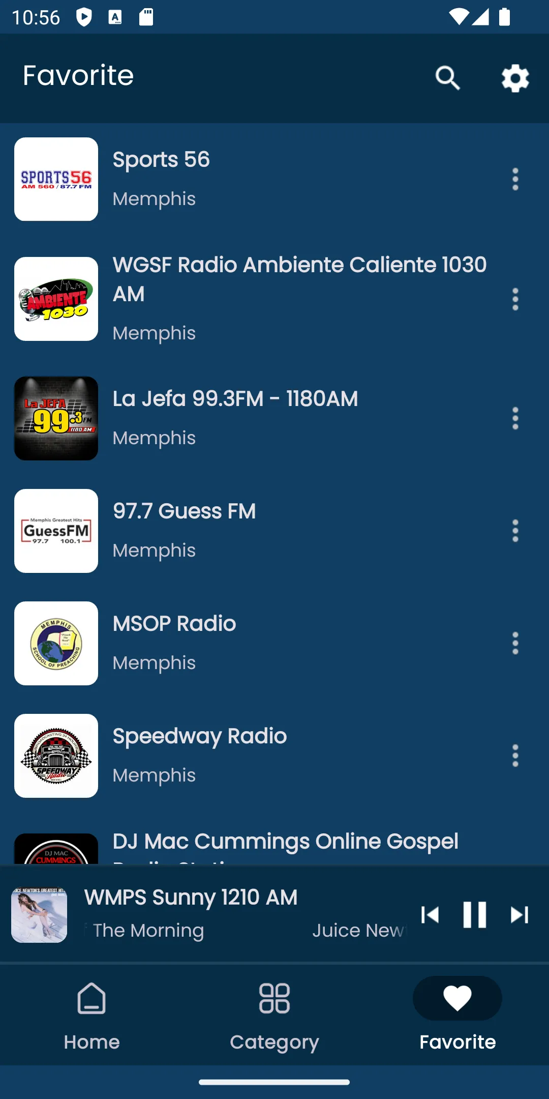 Radios from Memphis | Indus Appstore | Screenshot