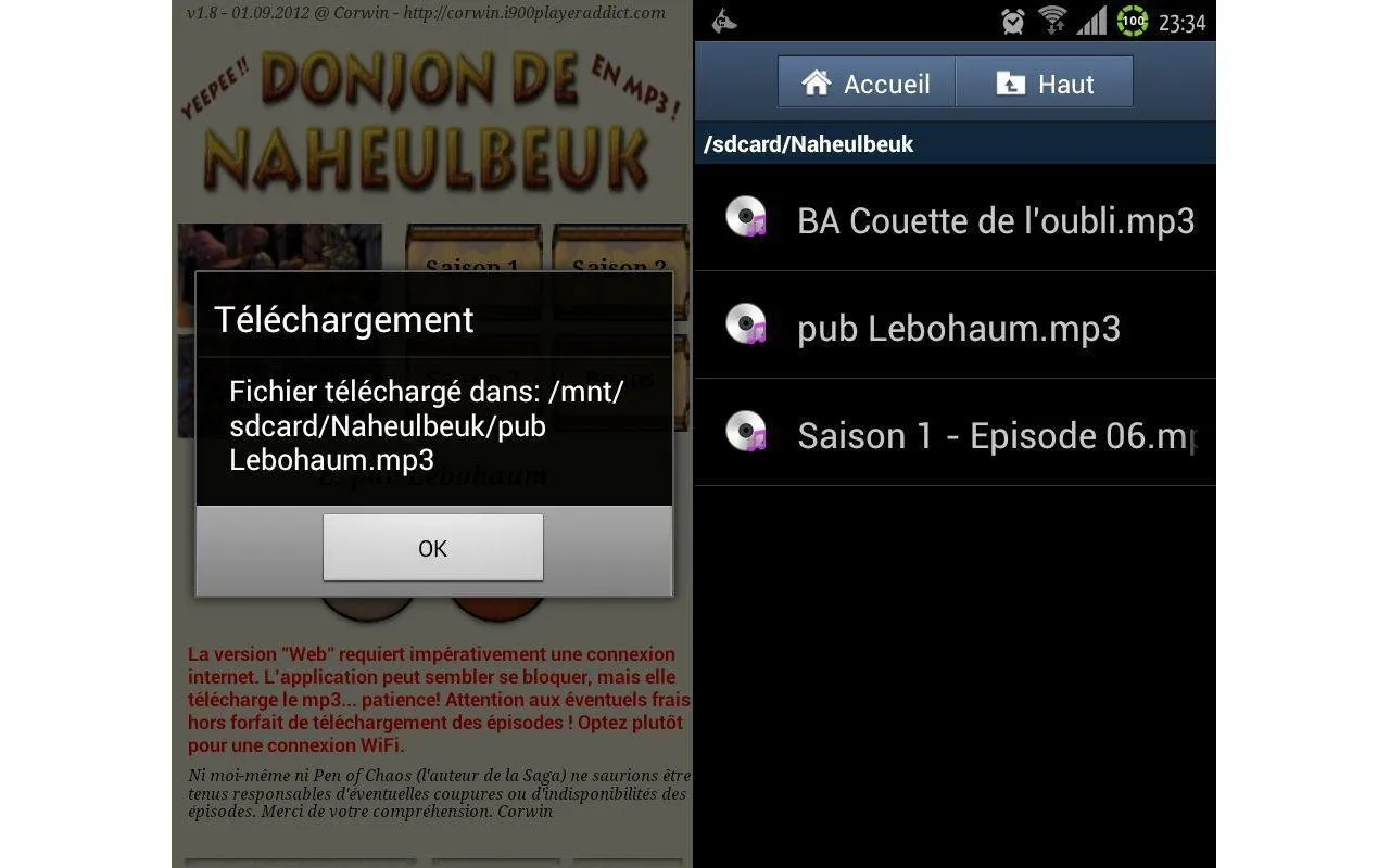 Le Donjon de Naheulbeuk! | Indus Appstore | Screenshot