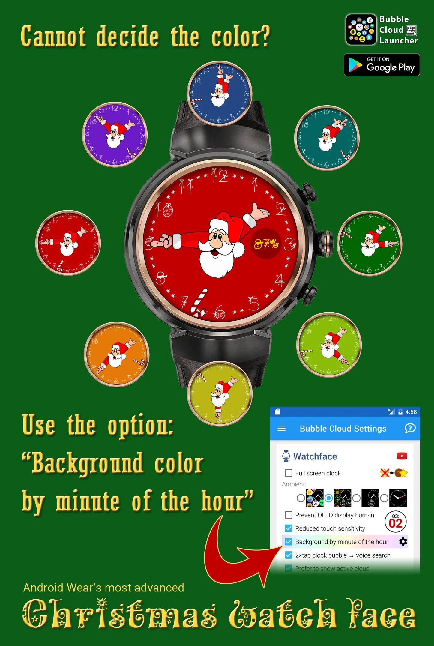 Christmas Watchface theme pack | Indus Appstore | Screenshot