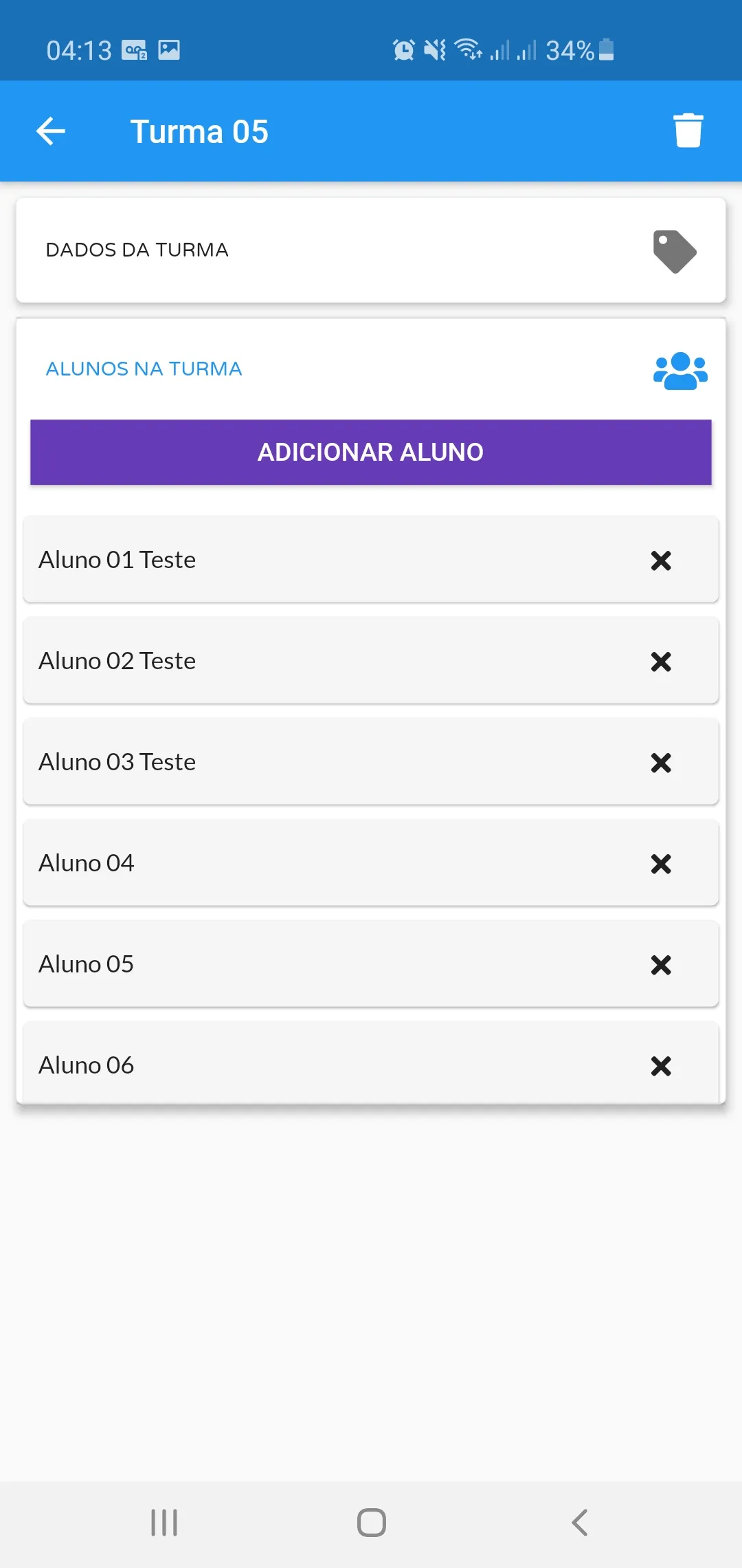 Controle de Alunos, Frequência | Indus Appstore | Screenshot