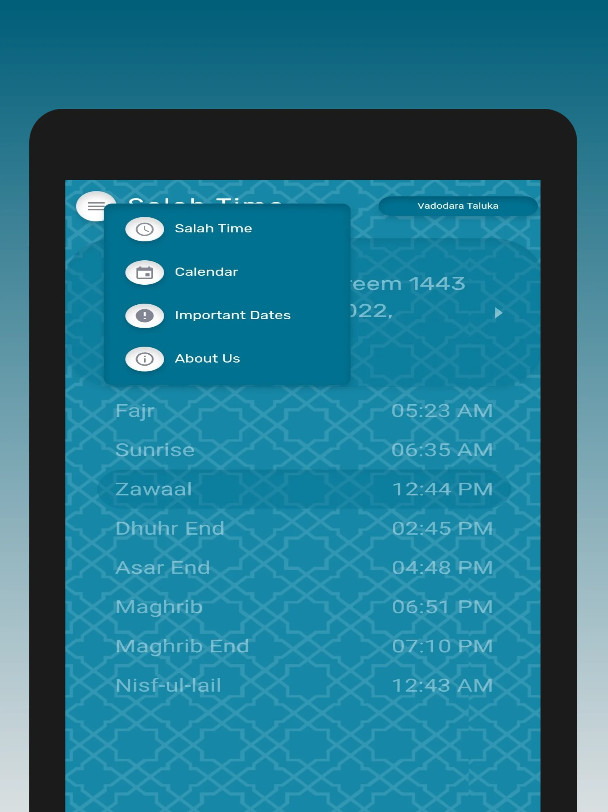 Hijri Salah App (Fatimid) | Indus Appstore | Screenshot