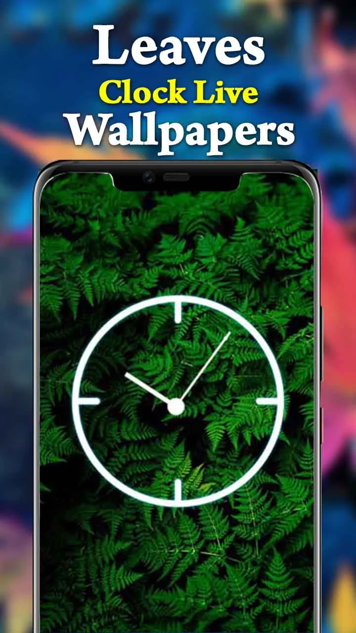 Leaves Clock Live Wallpapers | Indus Appstore | Screenshot