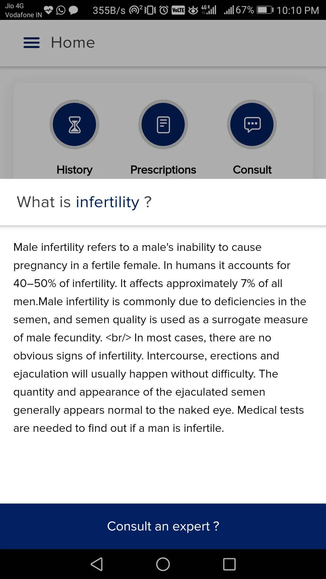 MenGO: Men's Personal Health | Indus Appstore | Screenshot