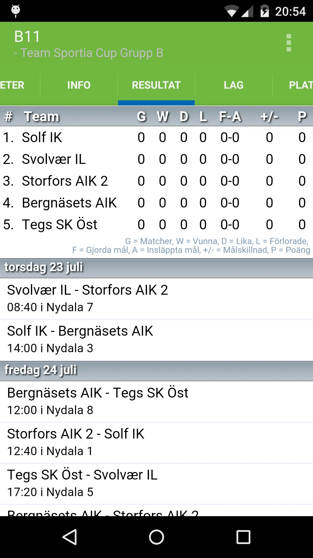 Umeå Fotbollsfestival | Indus Appstore | Screenshot