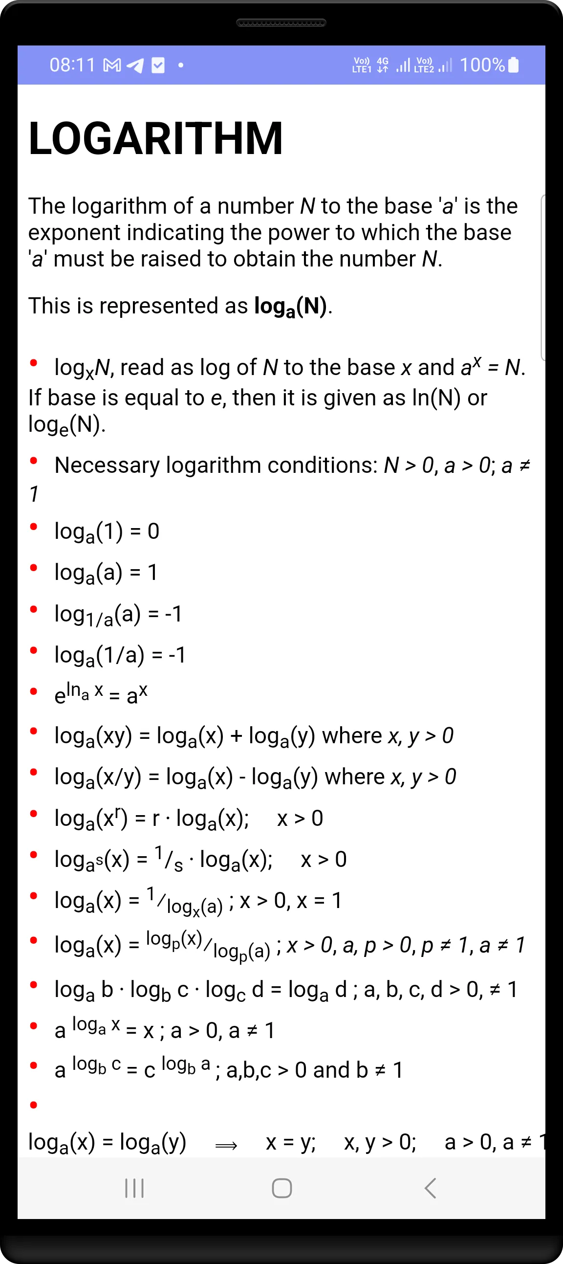 All Maths Formulas | Indus Appstore | Screenshot