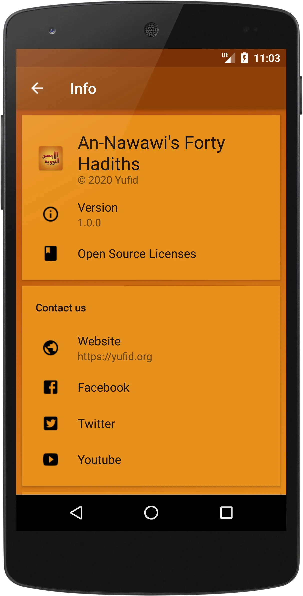 An-Nawawi's Forty Hadiths | Indus Appstore | Screenshot