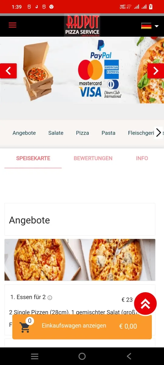 Rajput Pizza Service Höchstädt | Indus Appstore | Screenshot