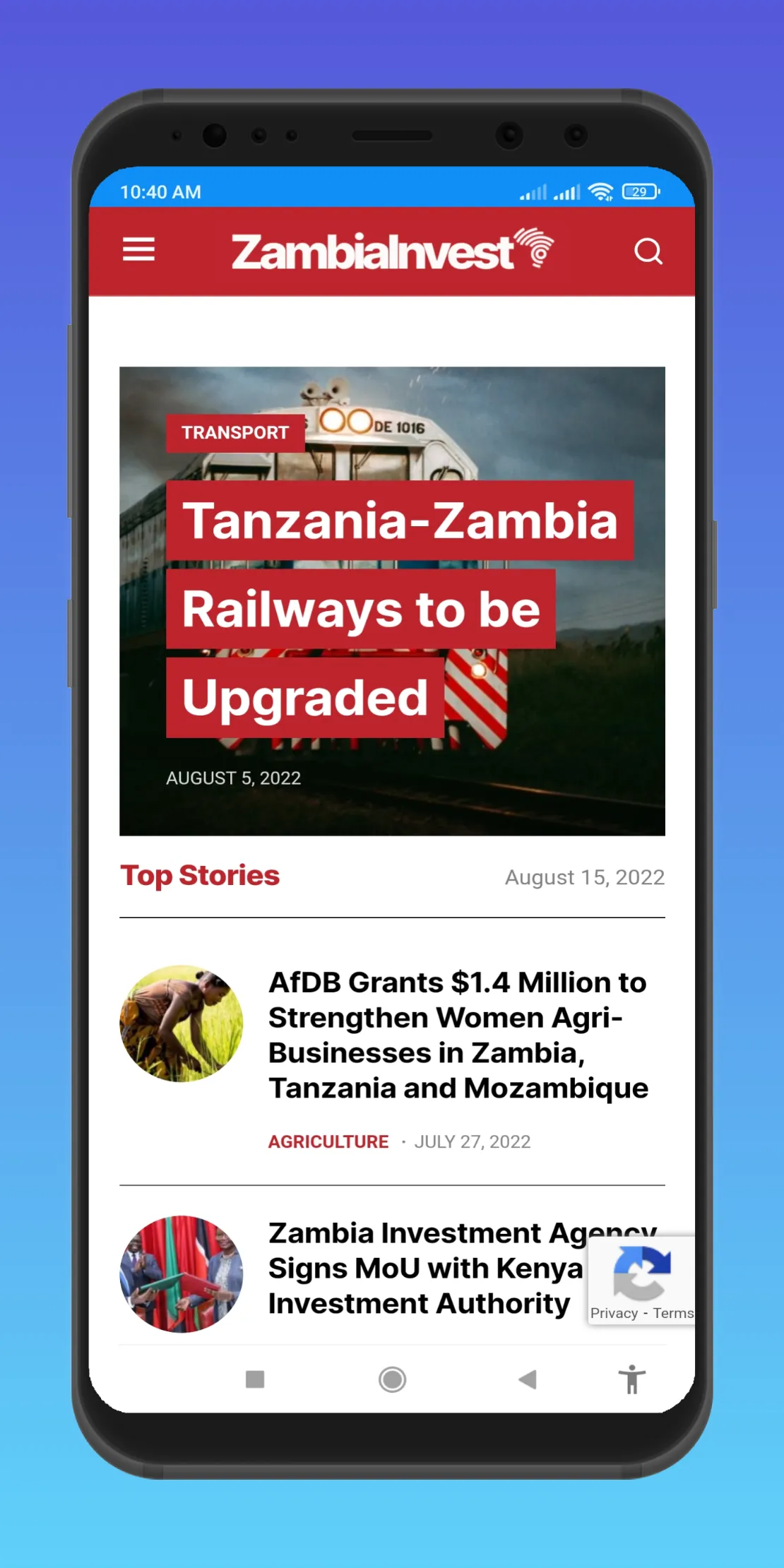 All Zambia Newspapers | Indus Appstore | Screenshot