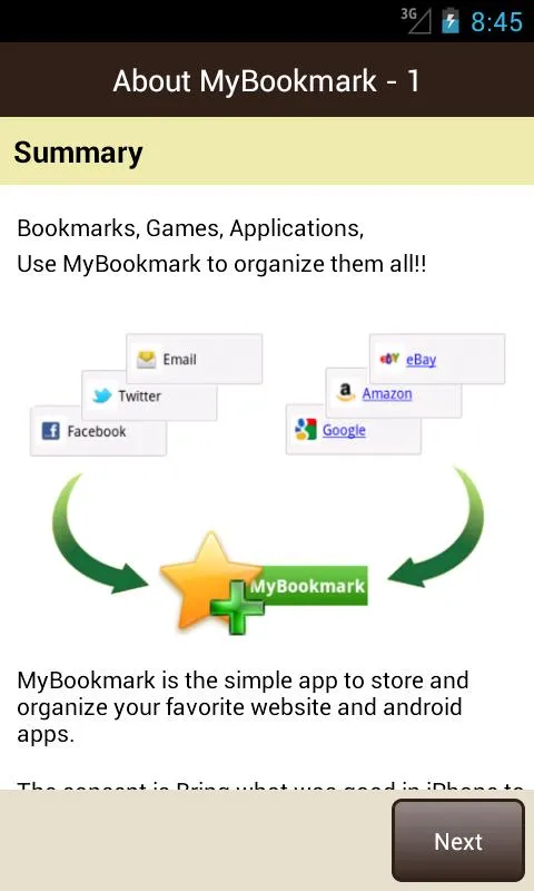 My Bookmarks | Indus Appstore | Screenshot