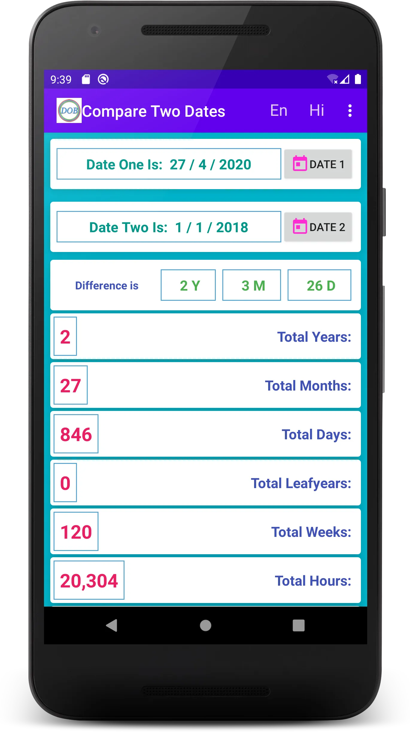 DOB Date of Birth and Age Cal | Indus Appstore | Screenshot