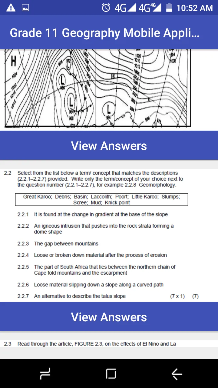 Grade 11 Geography | Indus Appstore | Screenshot