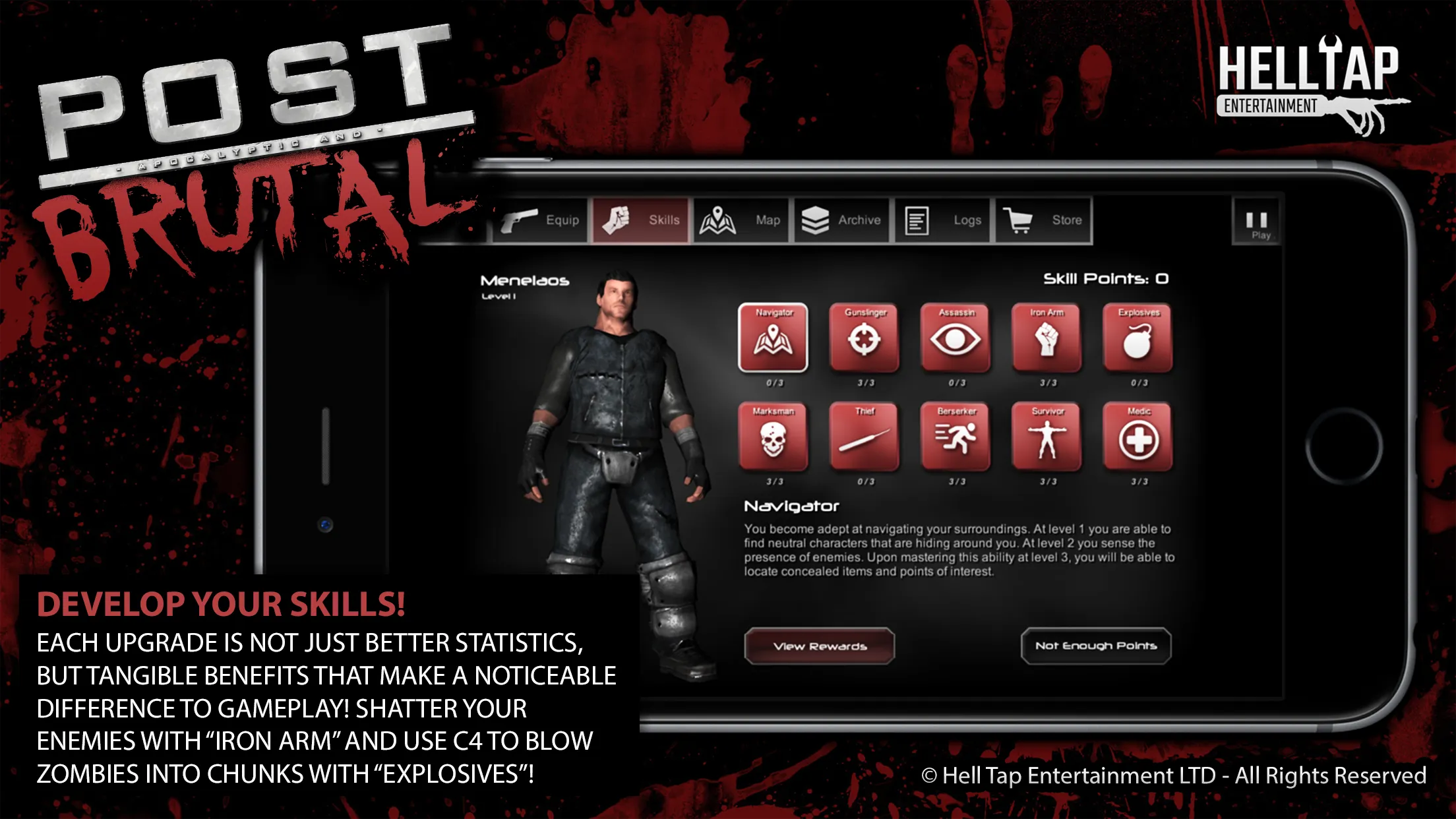 Post Brutal: Zombie Action RPG | Indus Appstore | Screenshot