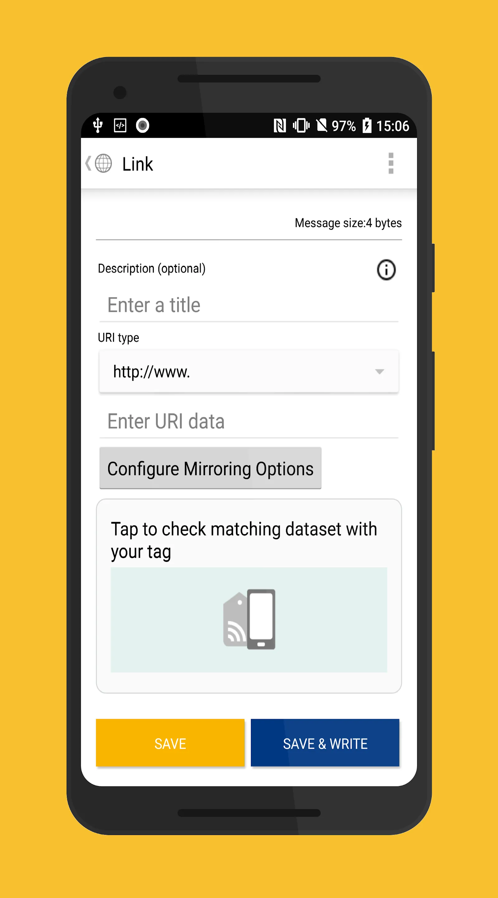 NFC TagWriter by NXP | Indus Appstore | Screenshot