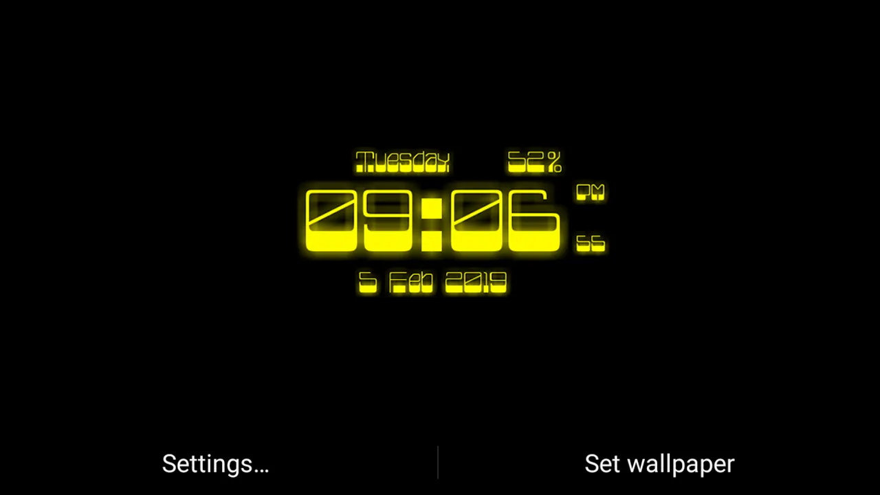 Blaz Digital Clock Lwp | Indus Appstore | Screenshot