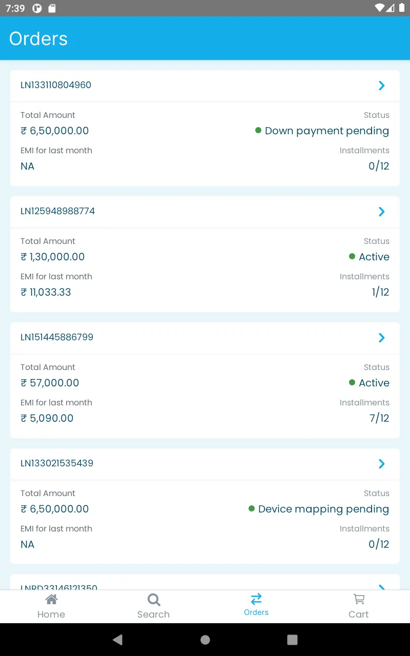 Netlink EMI App | Indus Appstore | Screenshot