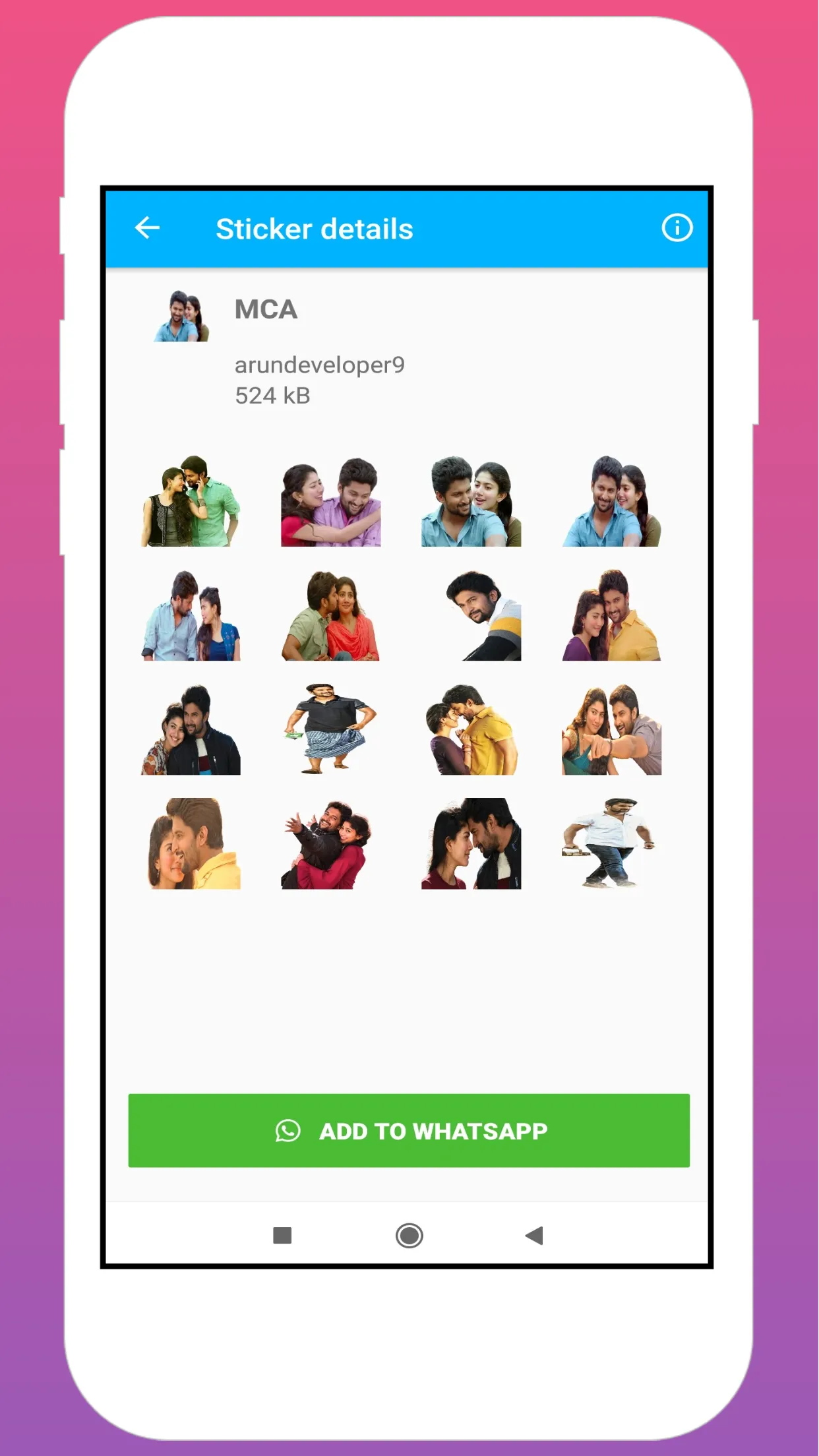 Nani Stickers | Indus Appstore | Screenshot