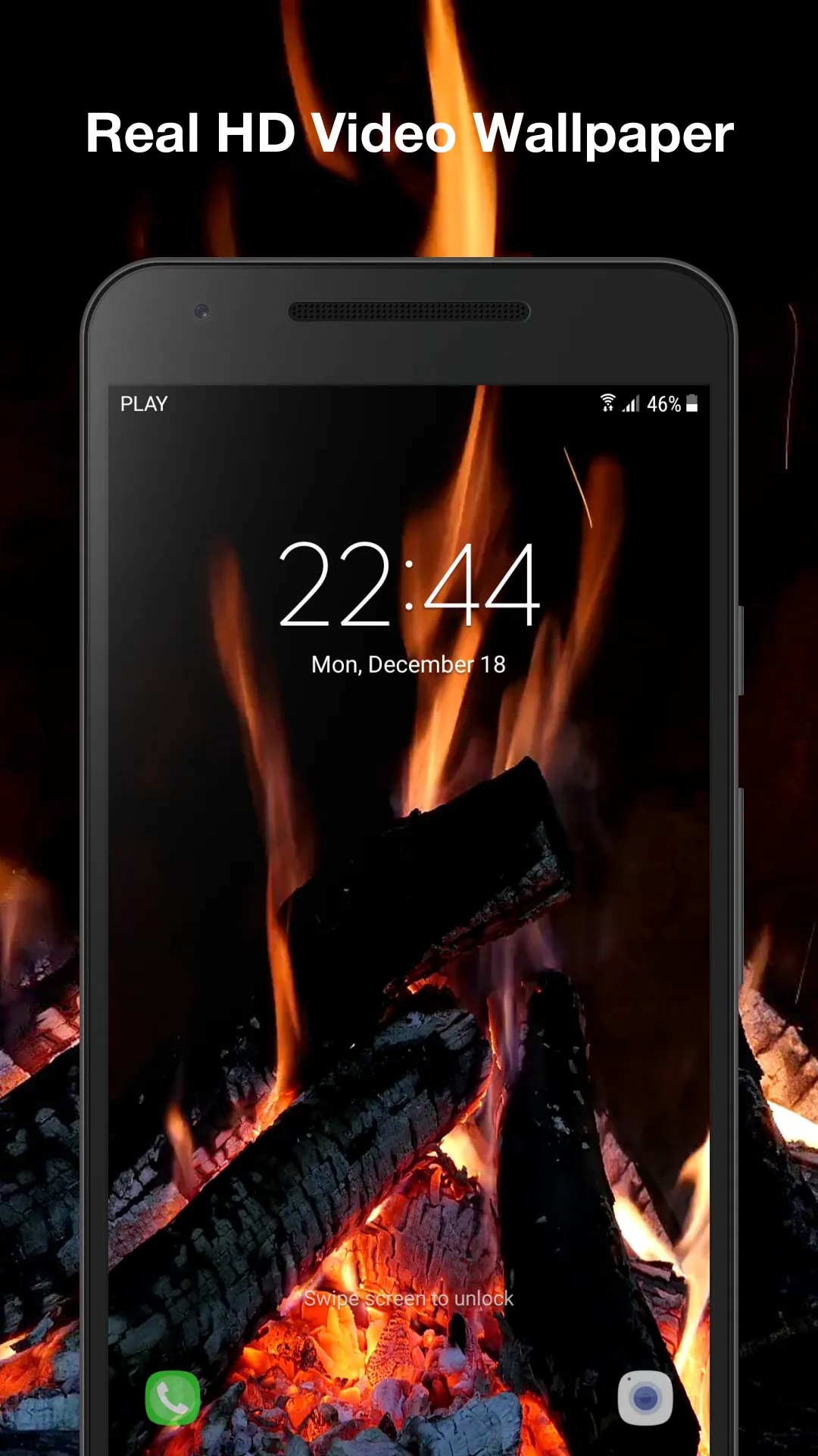 Real Fireplace Live Wallpaper | Indus Appstore | Screenshot