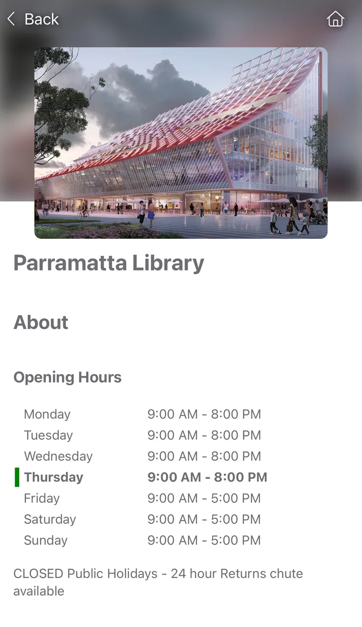 City of Parramatta Library | Indus Appstore | Screenshot