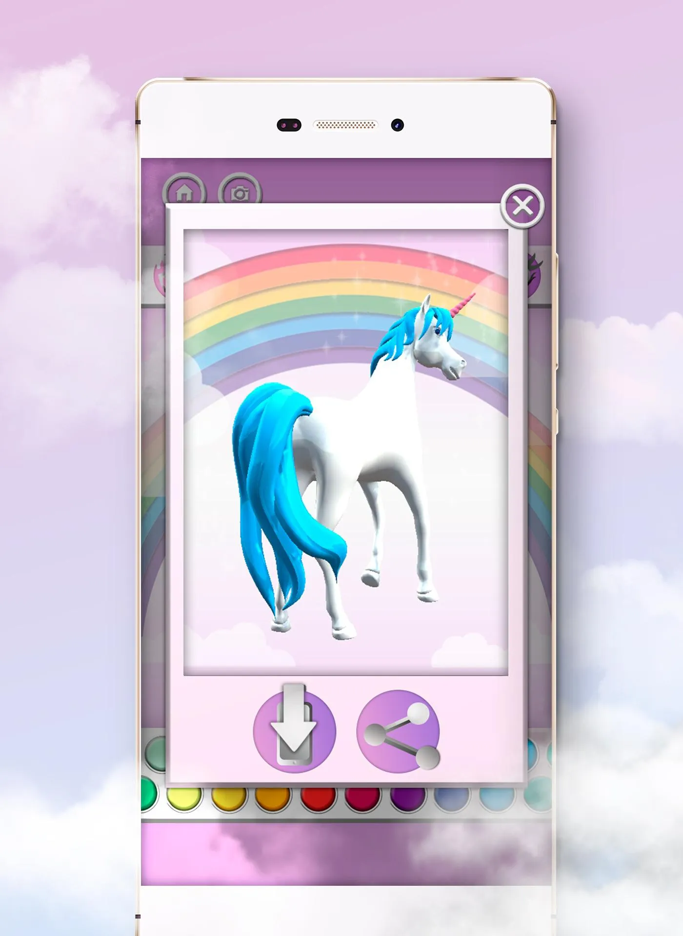 Unicorn 3D Coloring Book | Indus Appstore | Screenshot