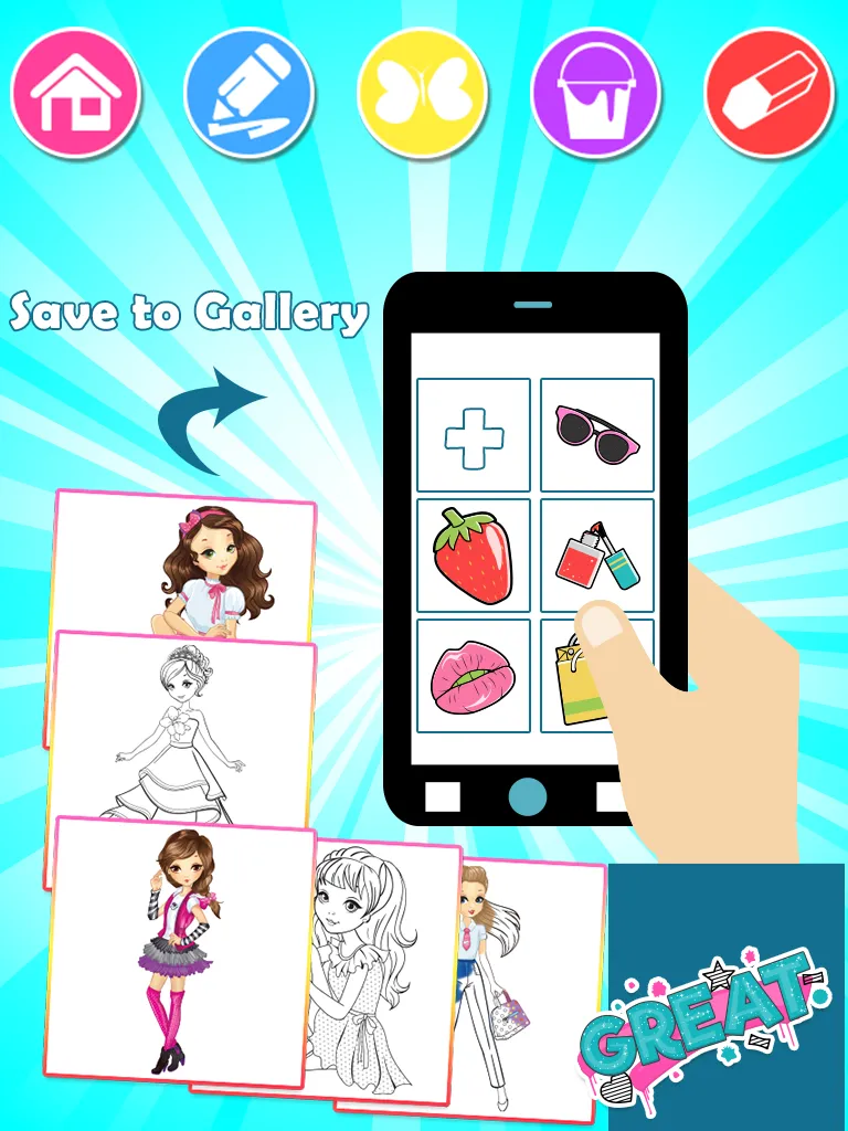 Fashion Coloring Book | Indus Appstore | Screenshot