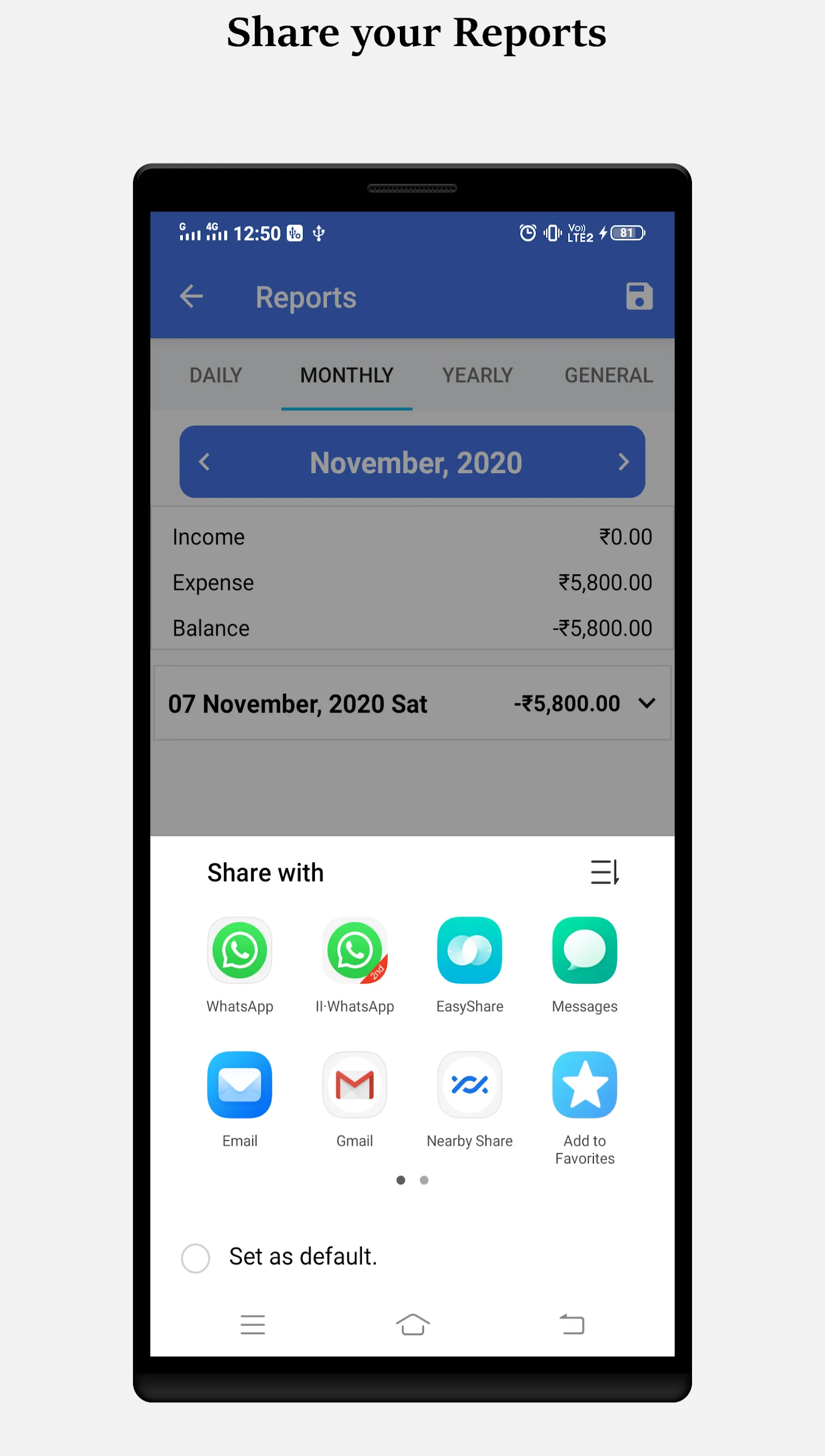 Daily Income Expense Manager | Indus Appstore | Screenshot