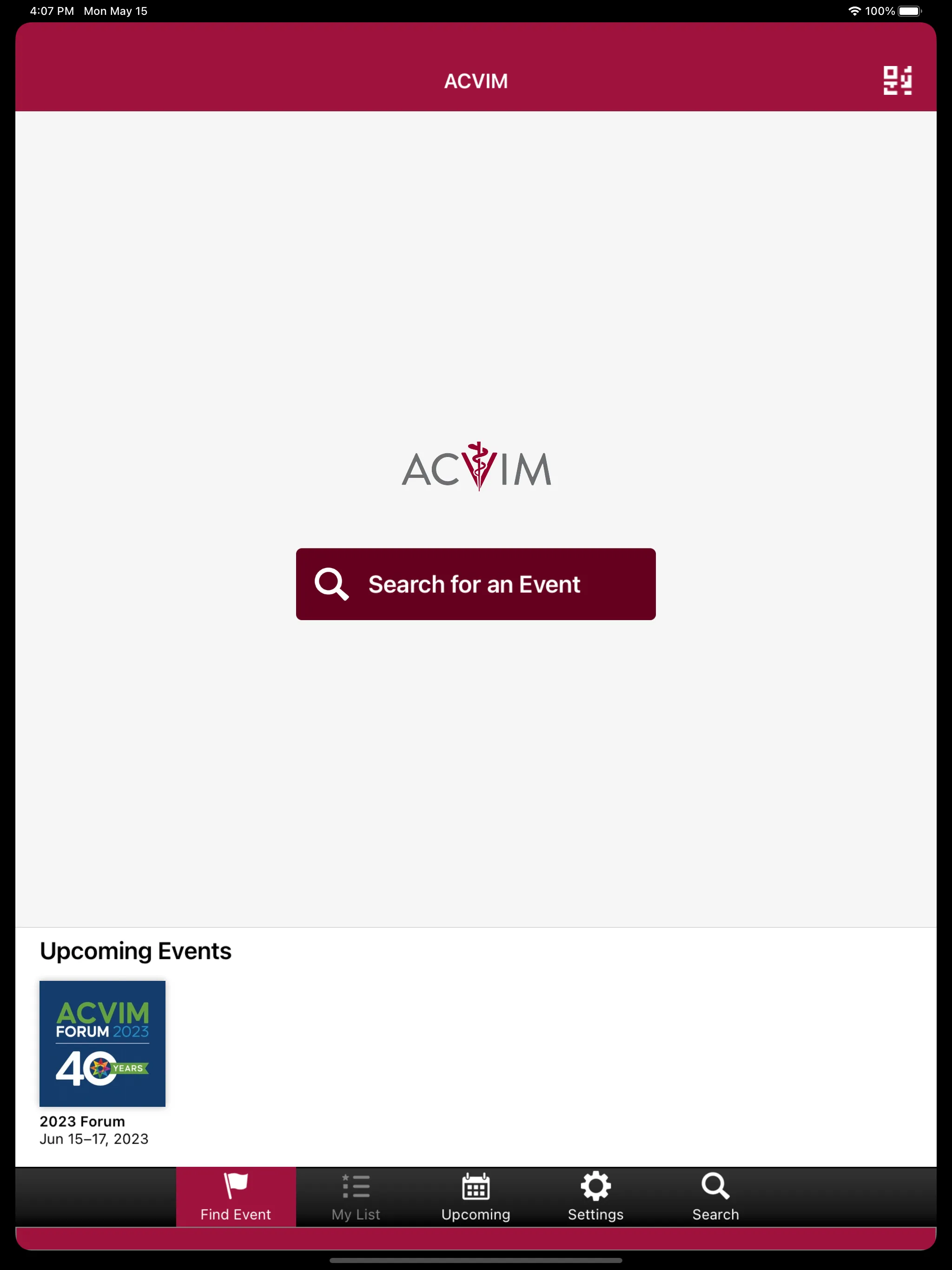 ACVIM Events | Indus Appstore | Screenshot