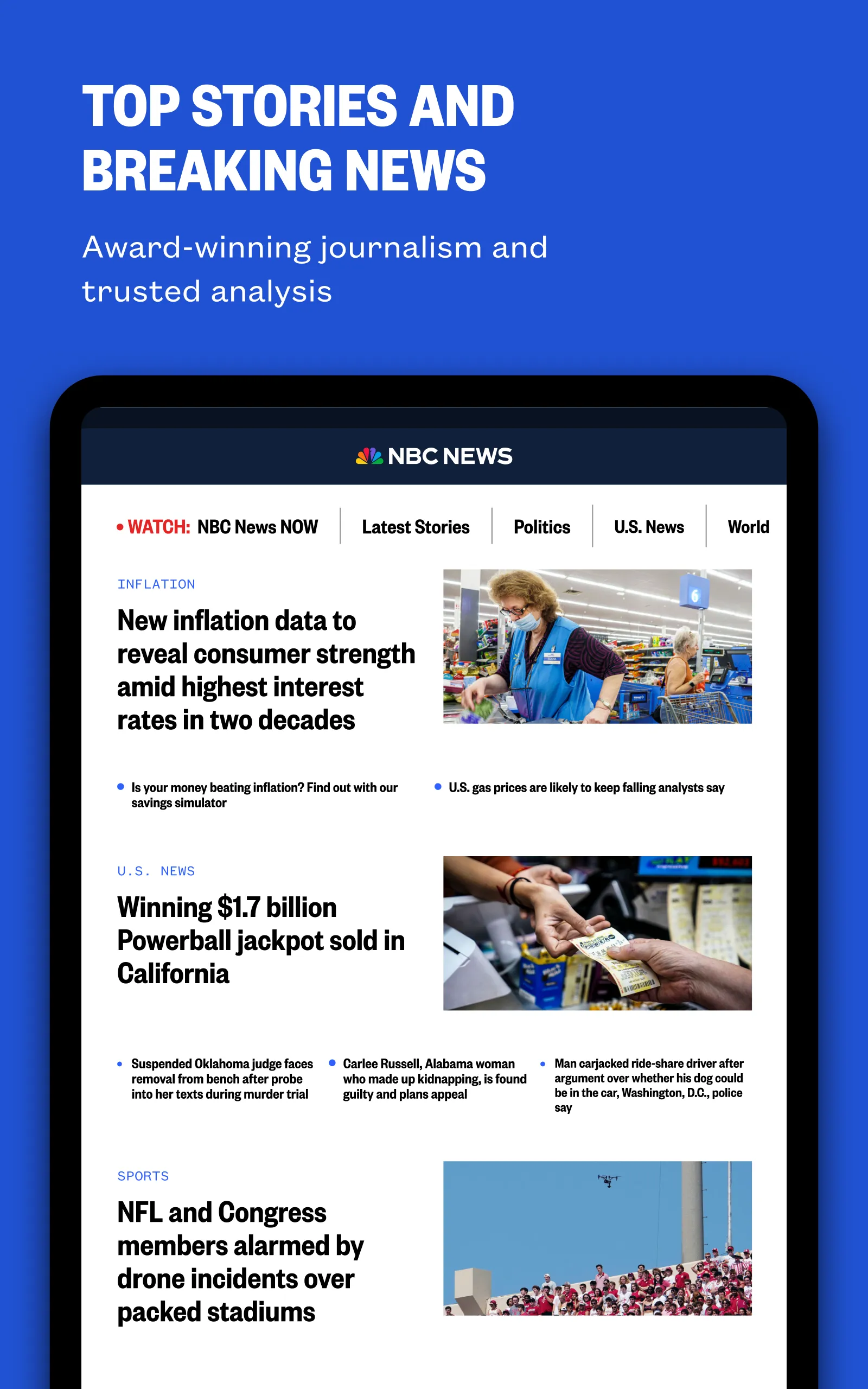 NBC News: Breaking News & Live | Indus Appstore | Screenshot