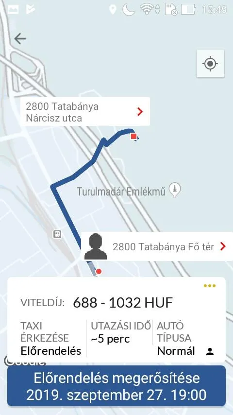 Turul Taxi - Tatabánya | Indus Appstore | Screenshot