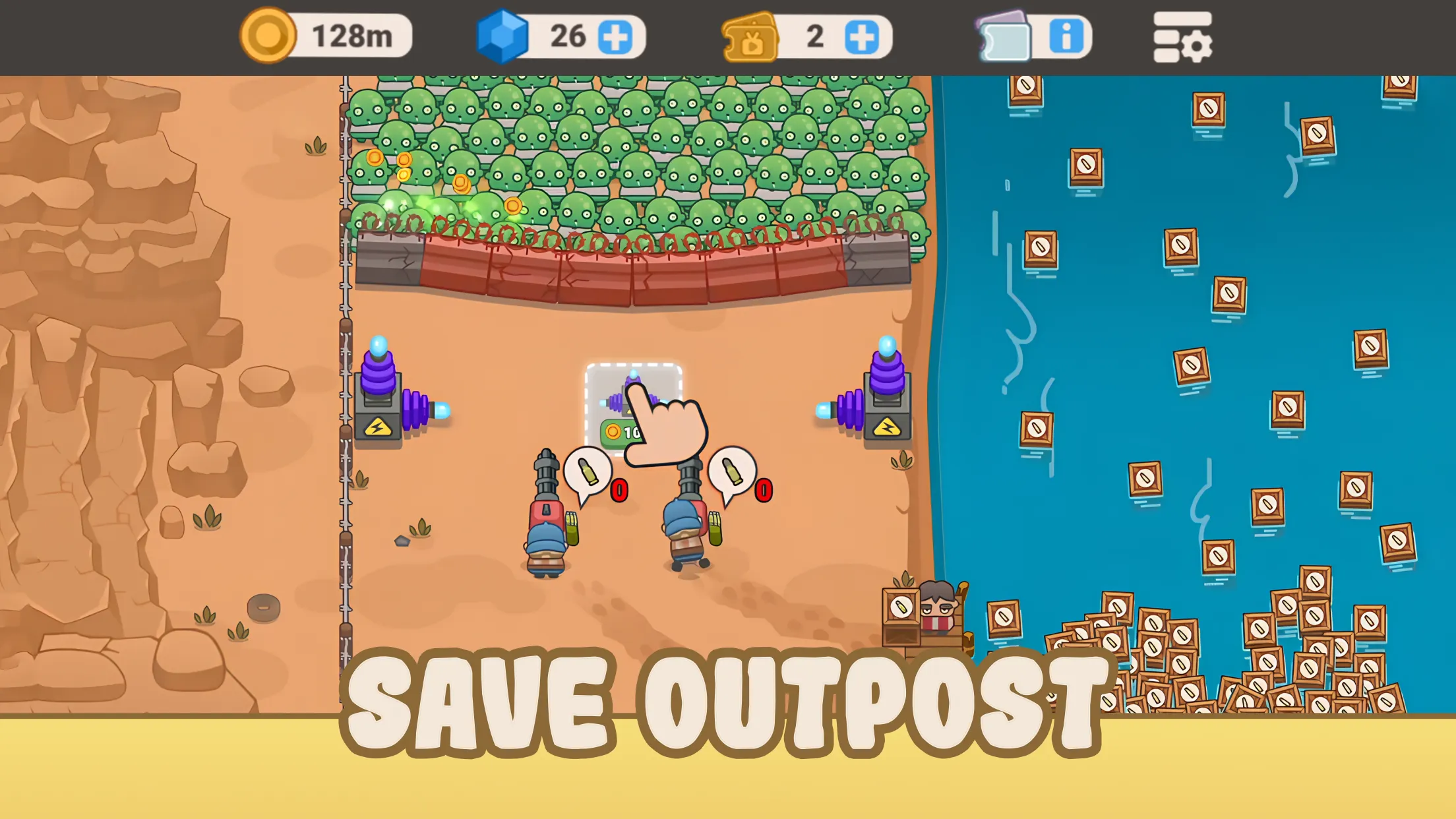 Idle Outpost: Upgrade Games | Indus Appstore | Screenshot