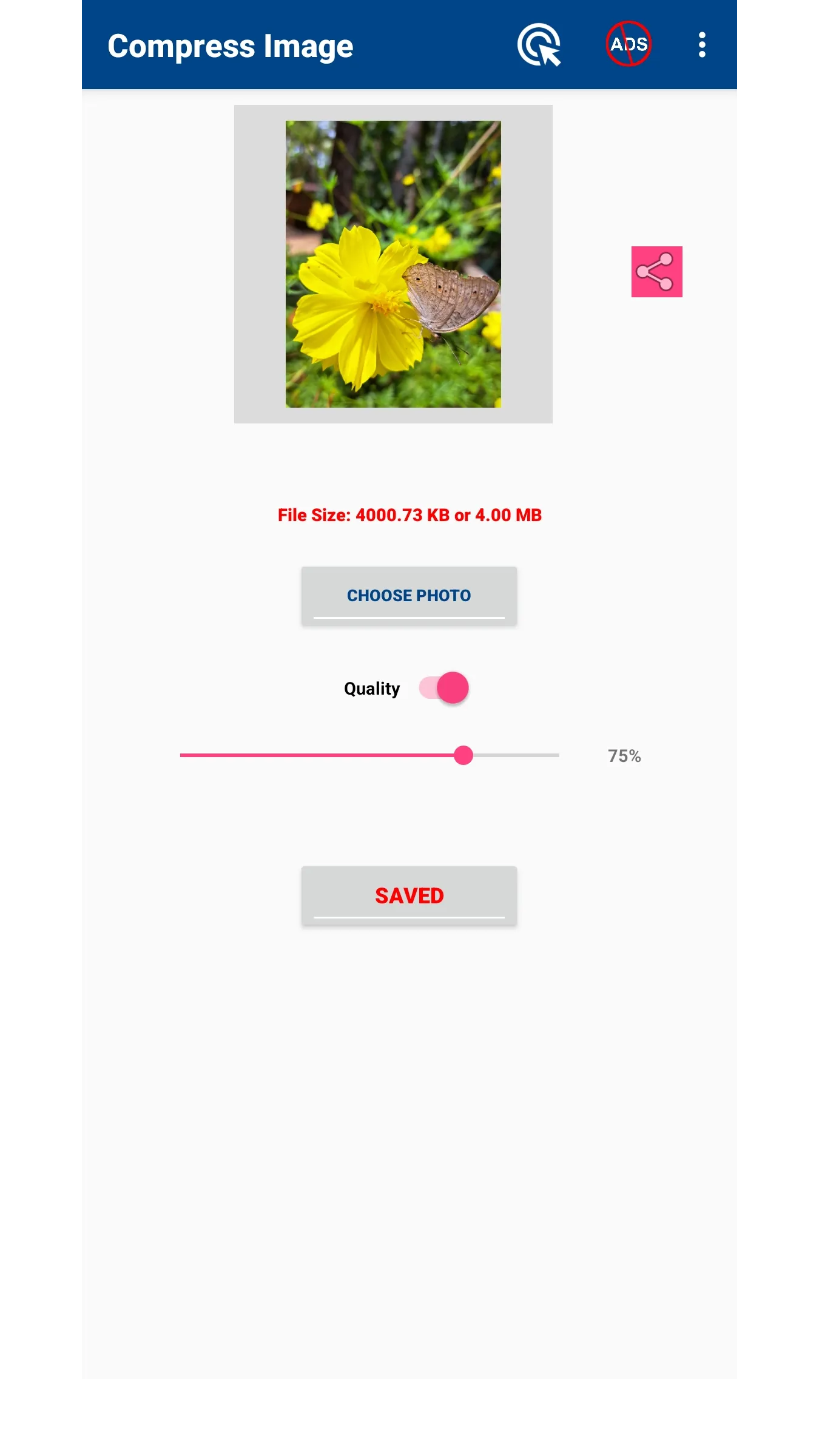 Compress image size in kb & mb | Indus Appstore | Screenshot