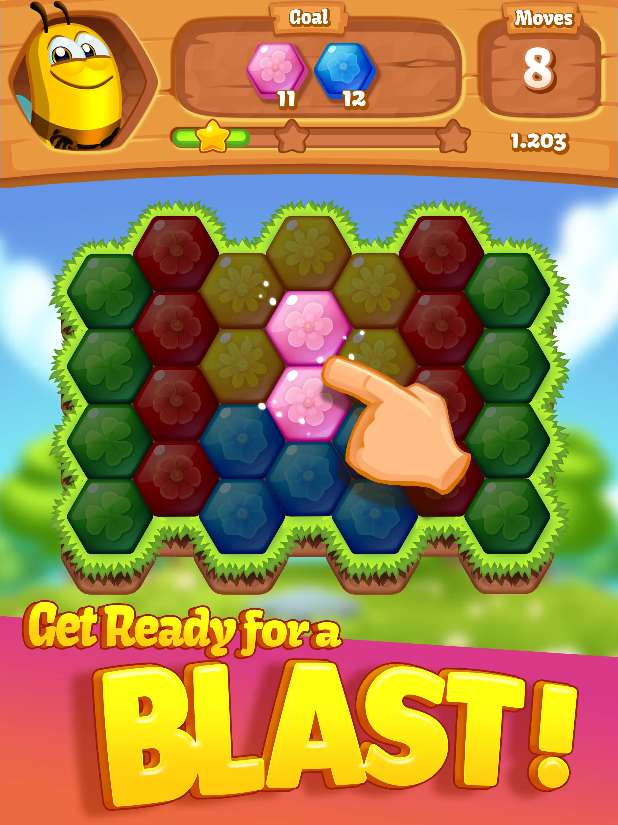 Bee Brilliant Blast | Indus Appstore | Screenshot