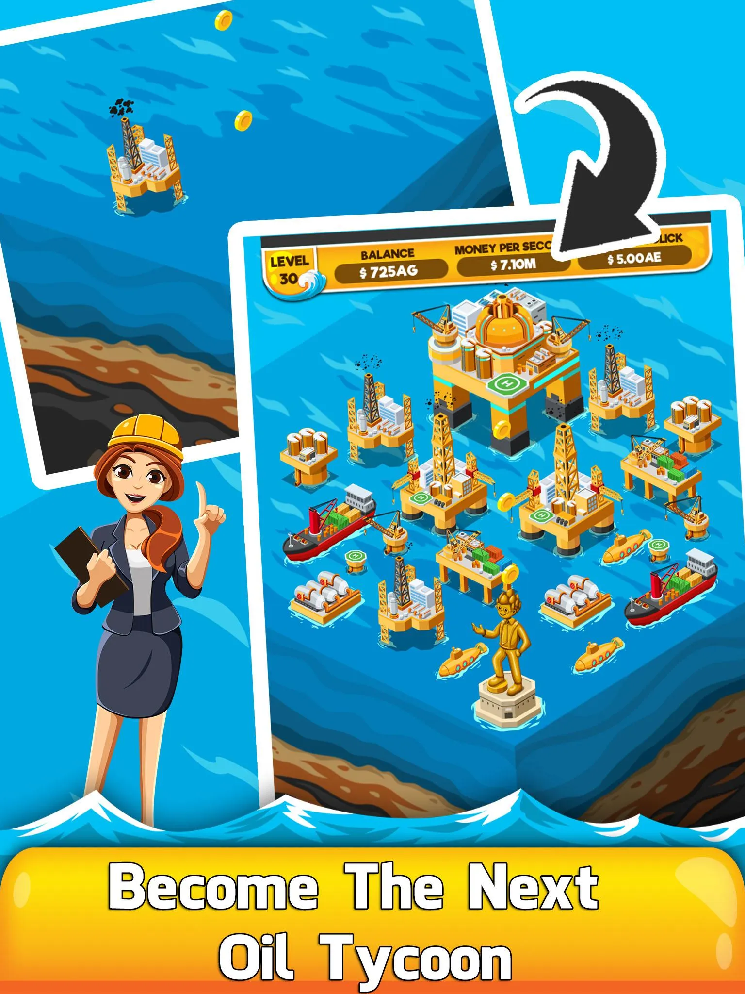 Oil Tycoon 2: Idle Miner Game | Indus Appstore | Screenshot