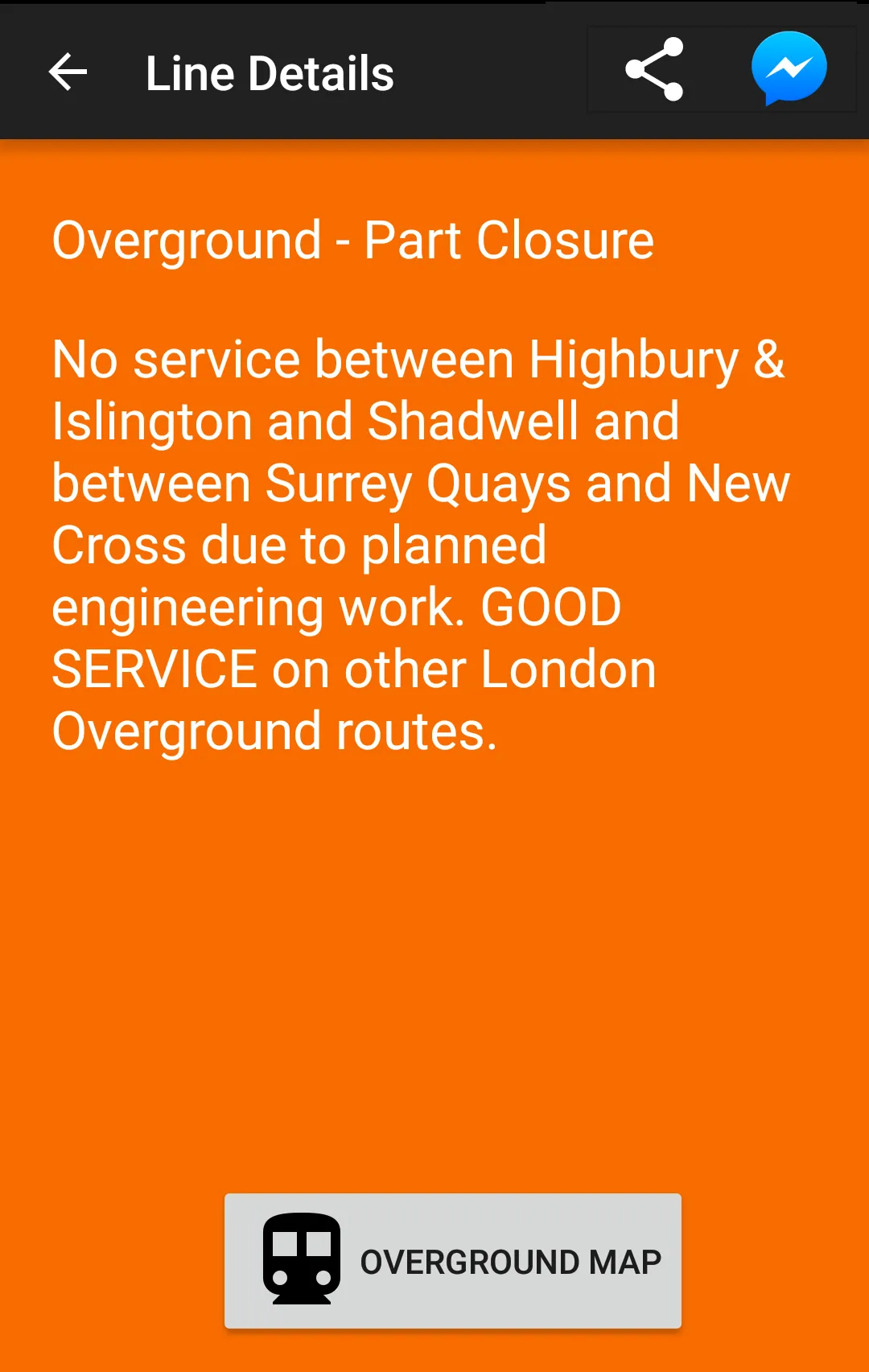 TfL Service Status | Indus Appstore | Screenshot