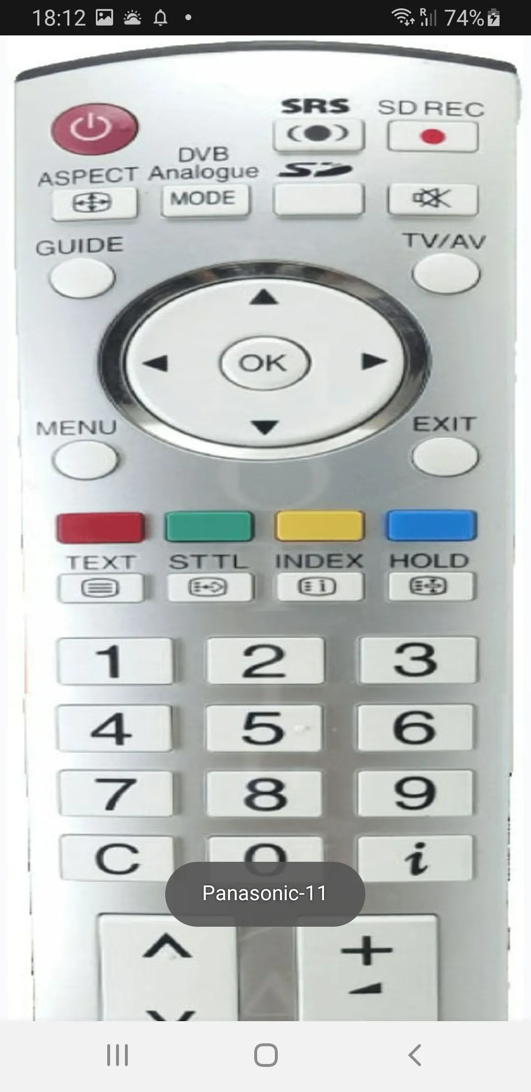 Panasonic Smart TV Remote | Indus Appstore | Screenshot