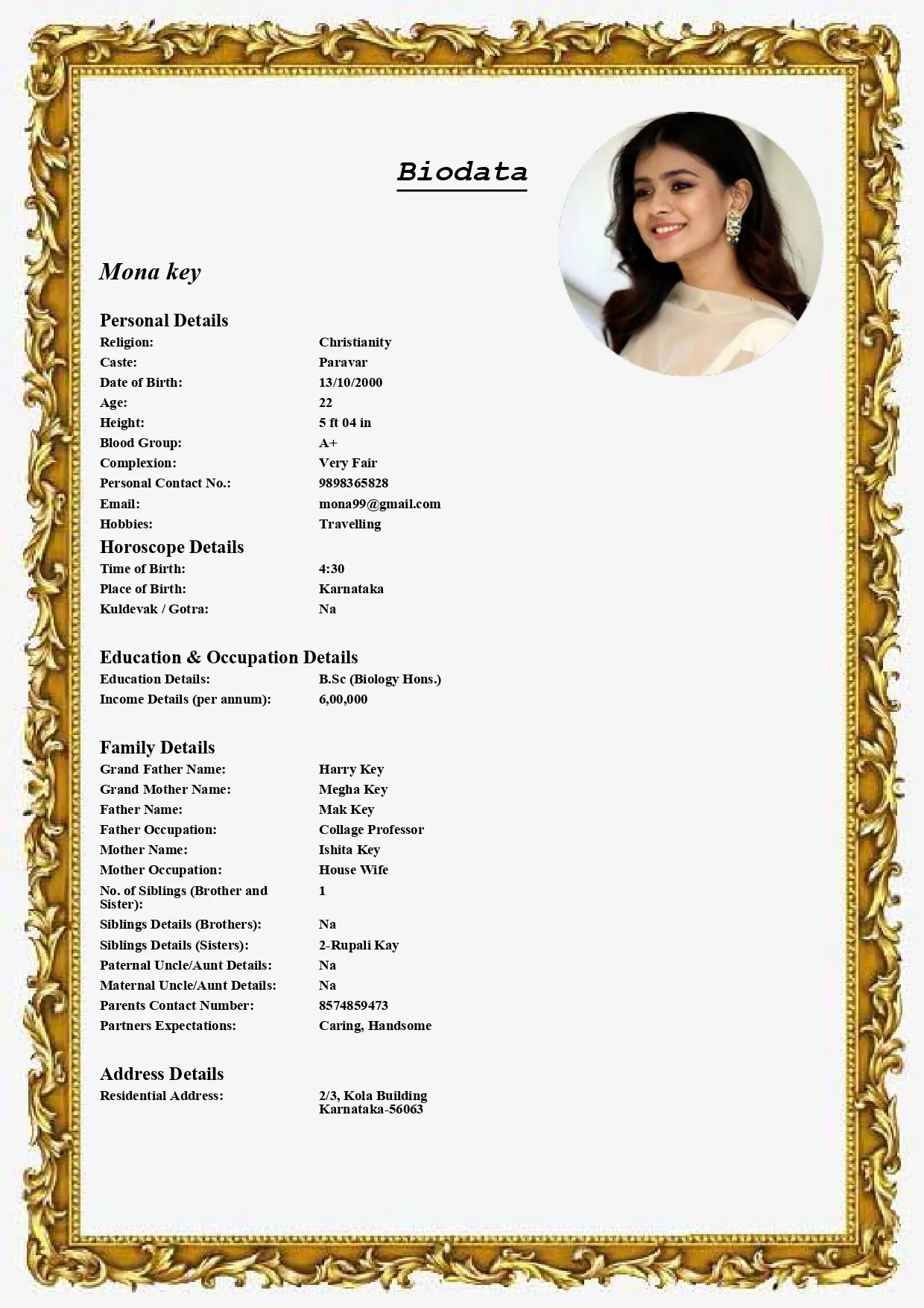 Marriage Biodata Maker | Indus Appstore | Screenshot