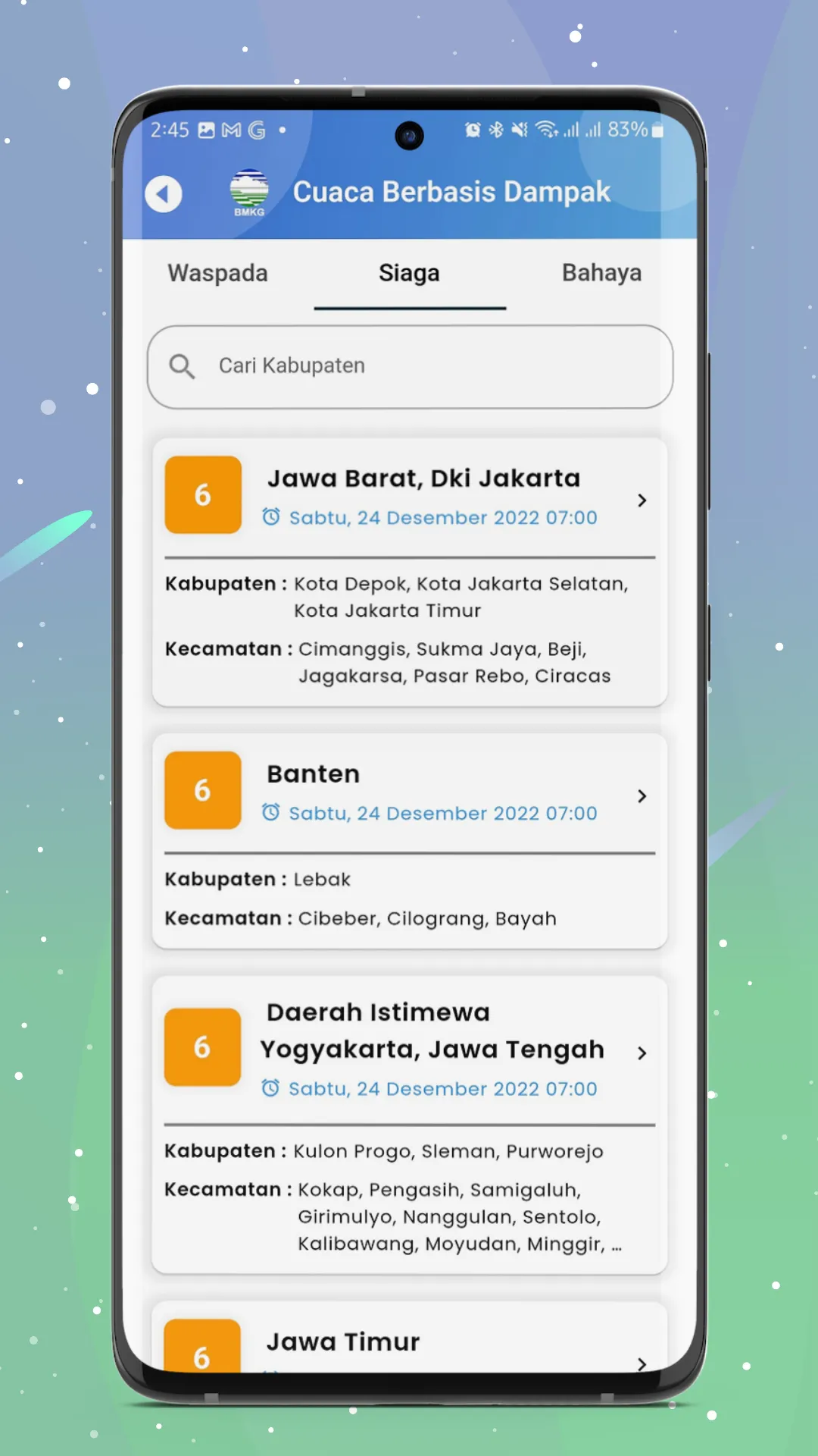 Info BMKG | Indus Appstore | Screenshot