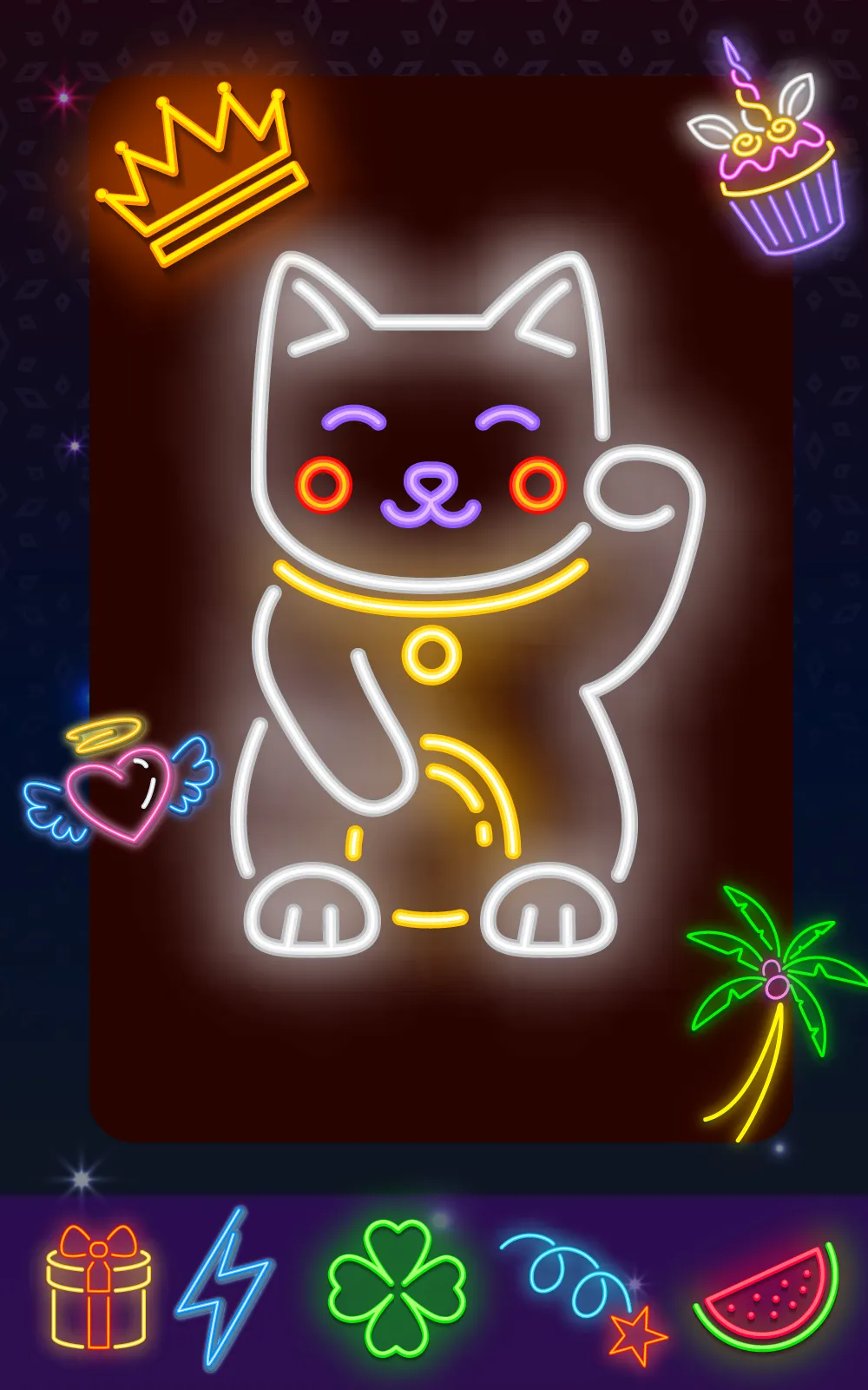 Glow Doodle Art - Color & Draw | Indus Appstore | Screenshot