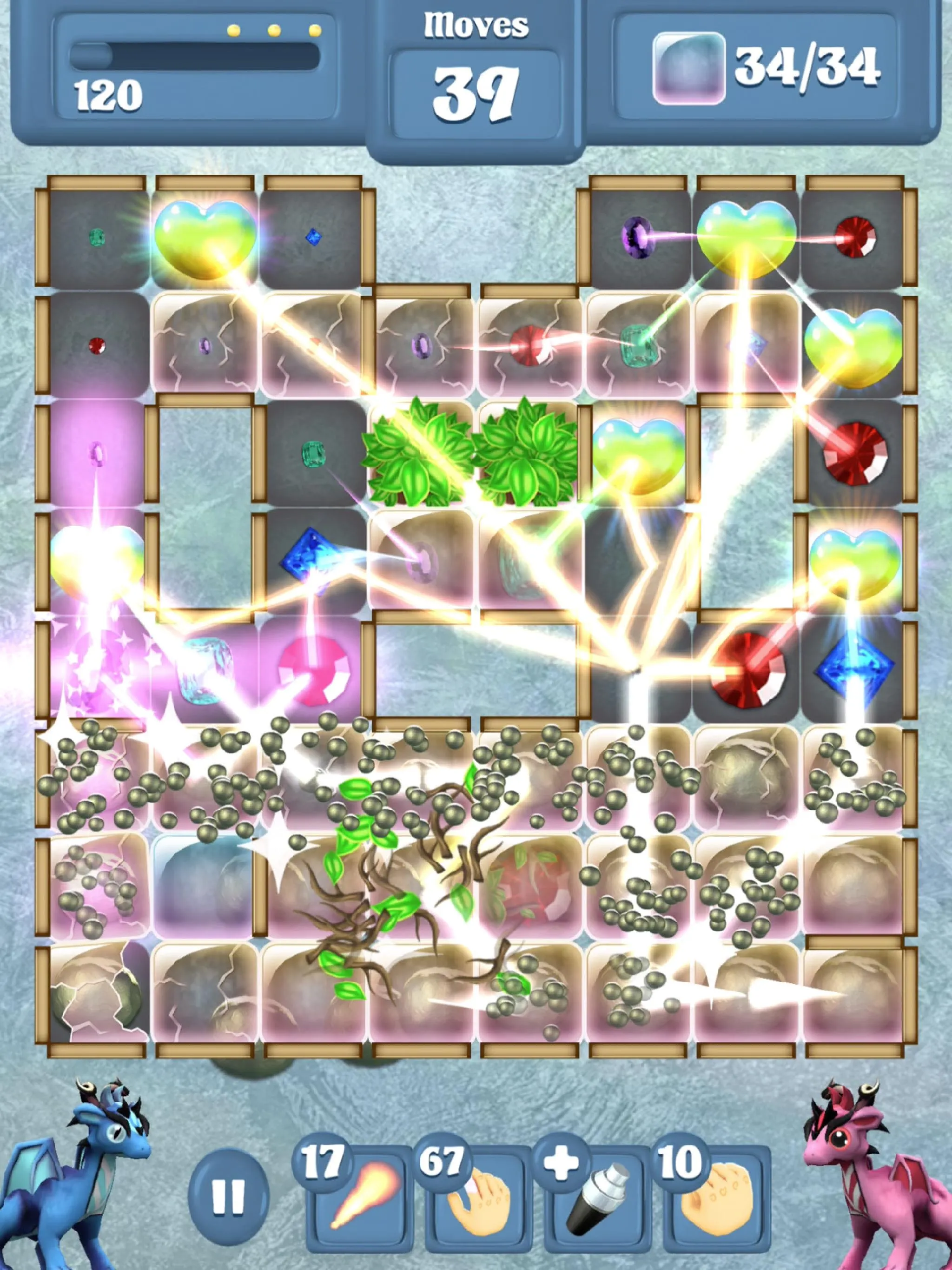 Frozen Dragon Gems - Match 3 | Indus Appstore | Screenshot