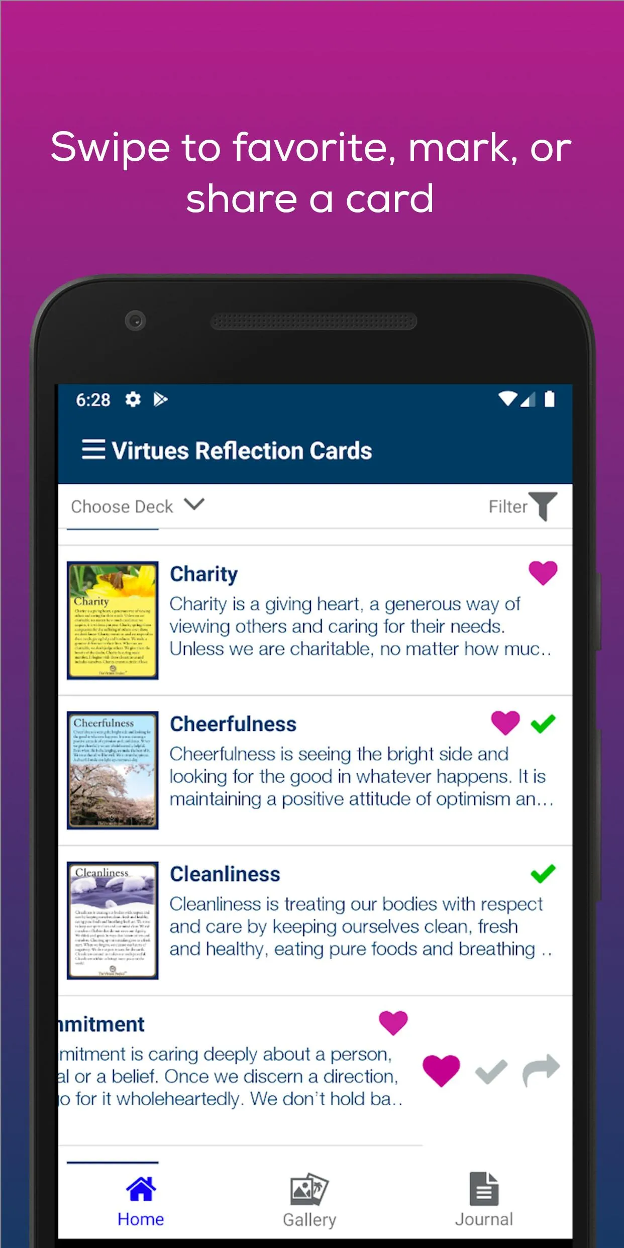 Virtues Cards | Indus Appstore | Screenshot