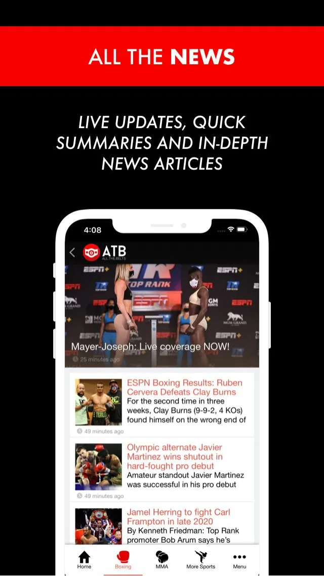 ATB: Combat Sports News | Indus Appstore | Screenshot