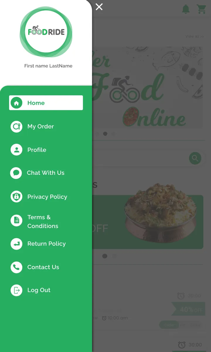 Foodride:Online Food Delivery | Indus Appstore | Screenshot