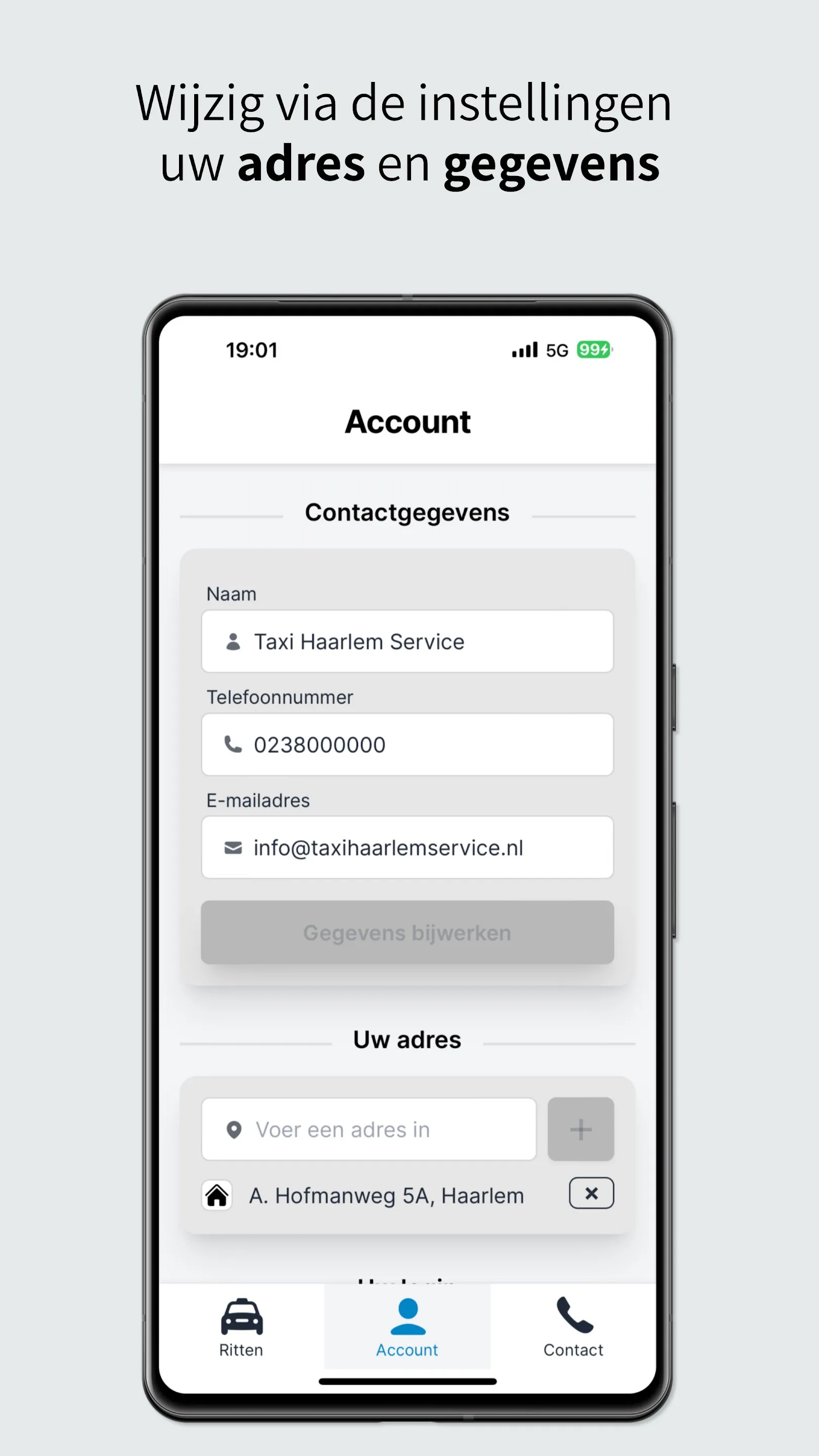 Taxi Haarlem Service | Indus Appstore | Screenshot