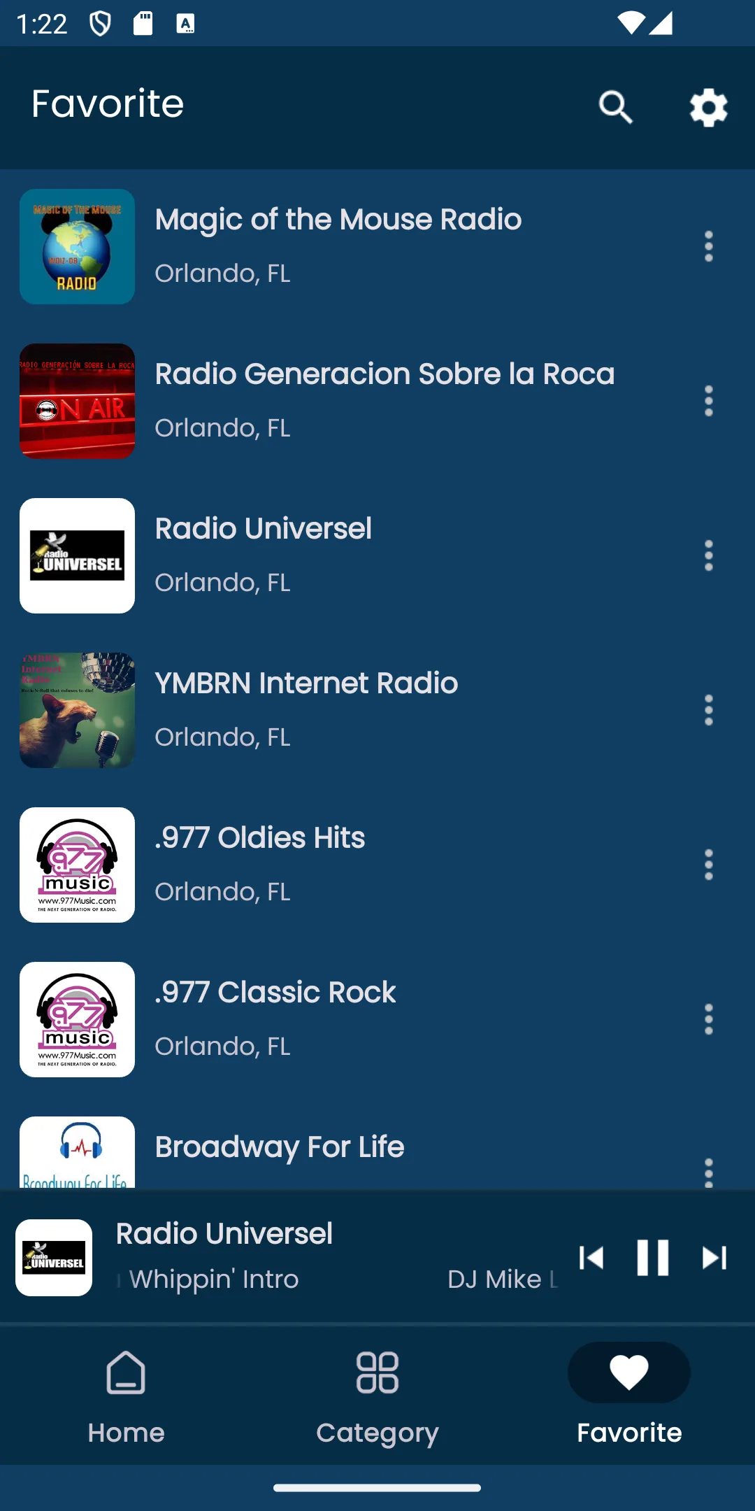 Radios from Orlando | Indus Appstore | Screenshot