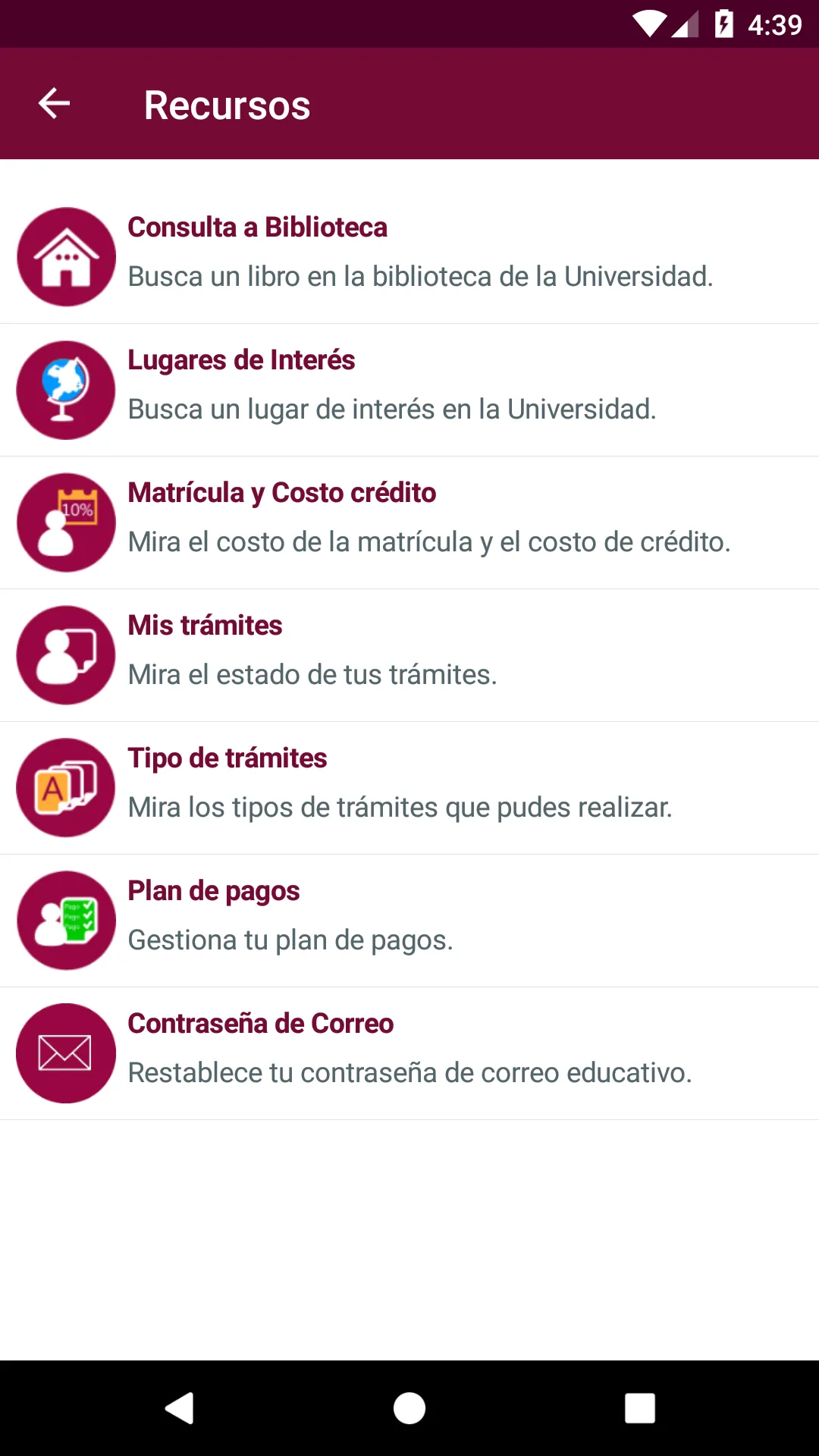 Univalle Móvil | Indus Appstore | Screenshot