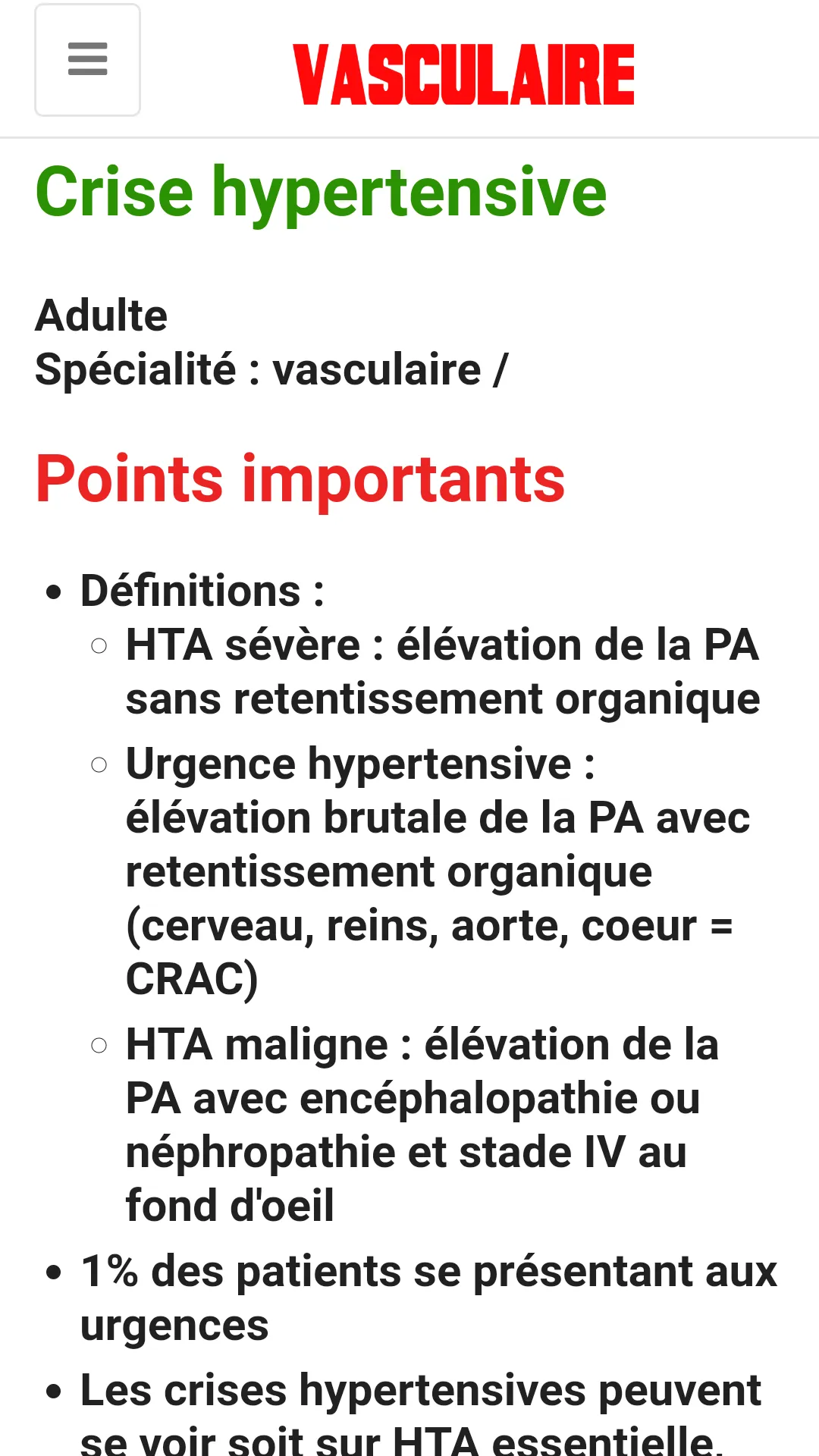 vascular diseases | Indus Appstore | Screenshot